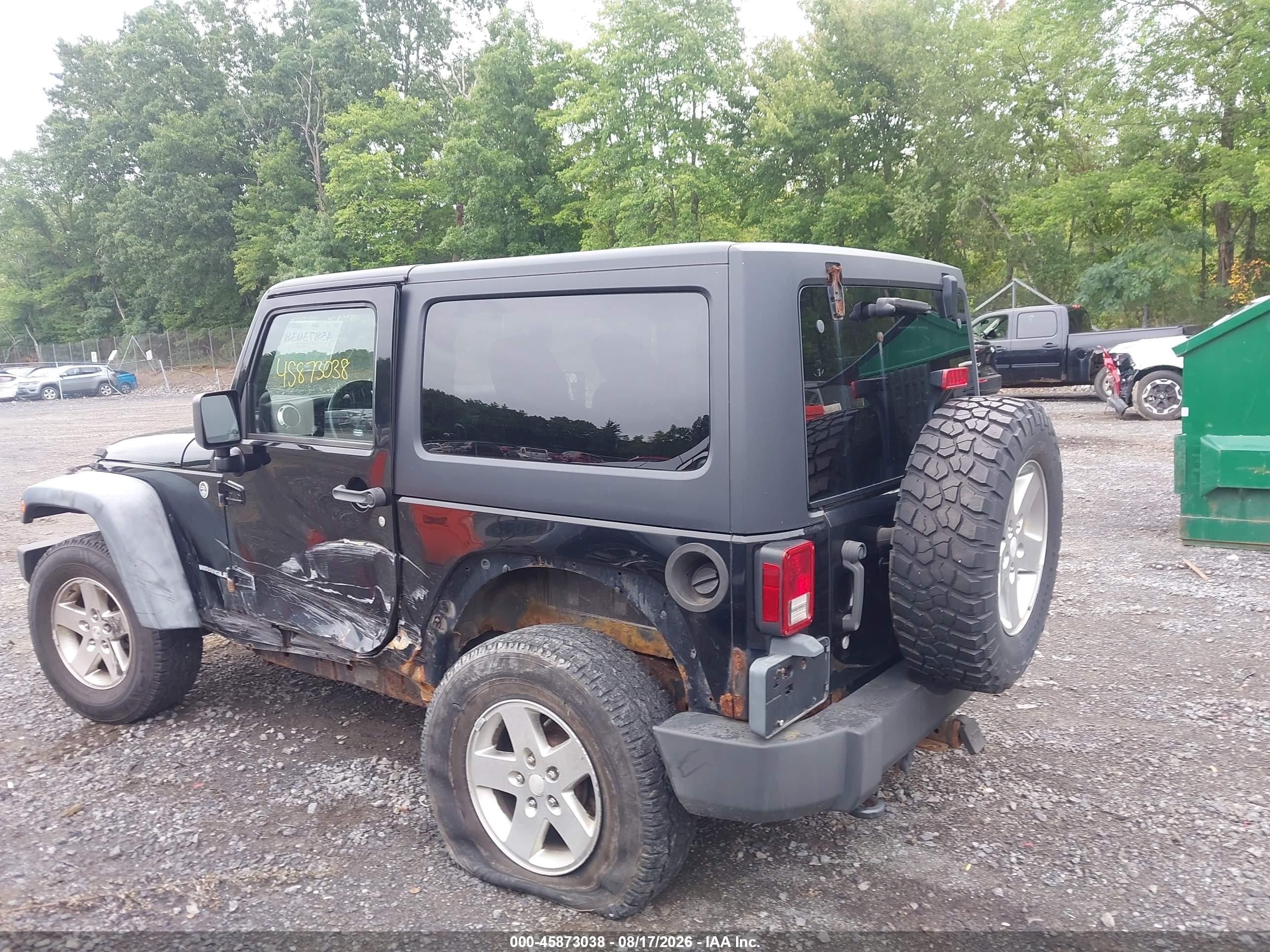 2011 Jeep Wrangler Rubicon Черный vin: 1J4BA6D17BL527038