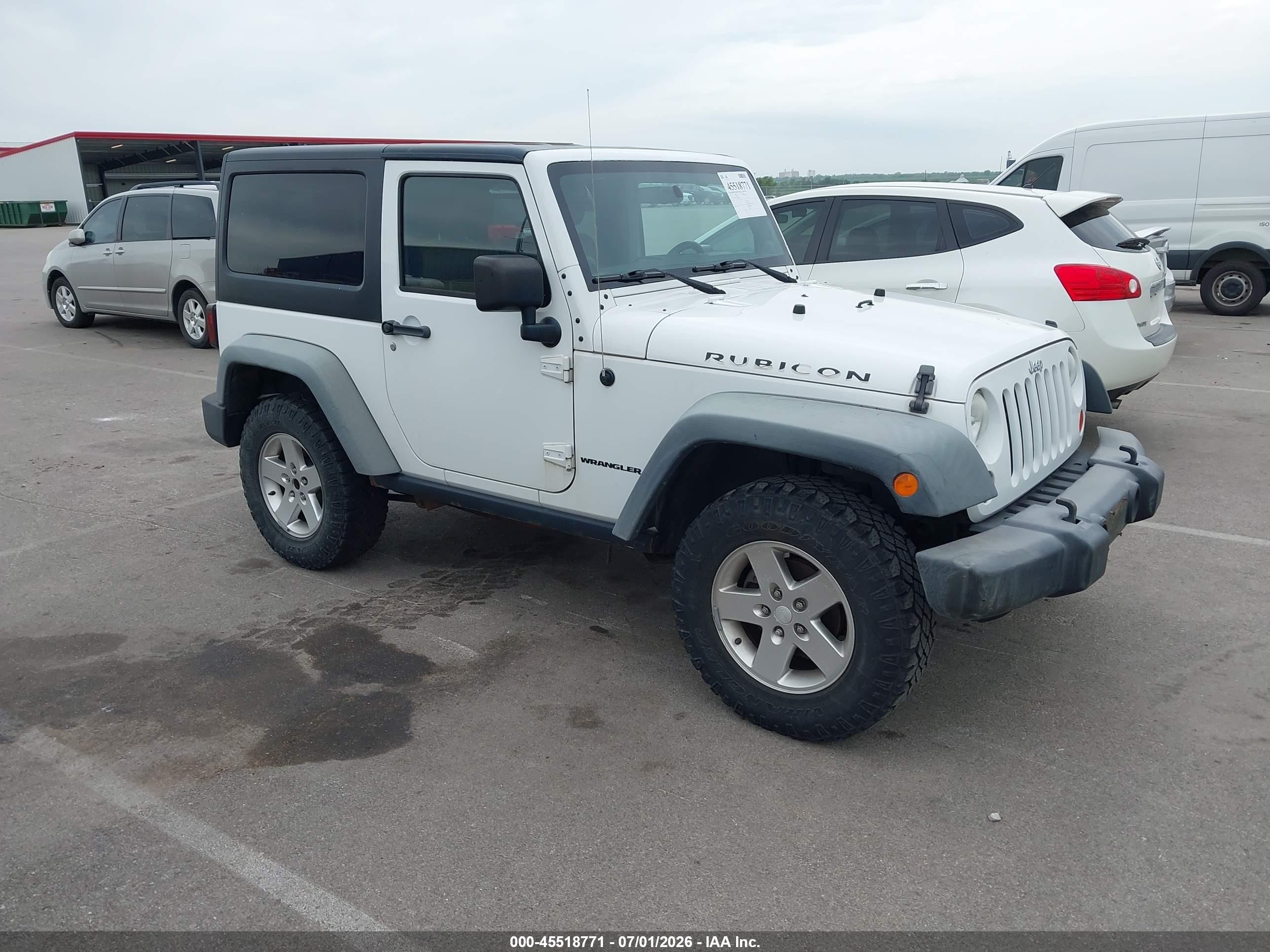 2011 Jeep Wrangler Rubicon White vin: 1J4BA6D17BL546012