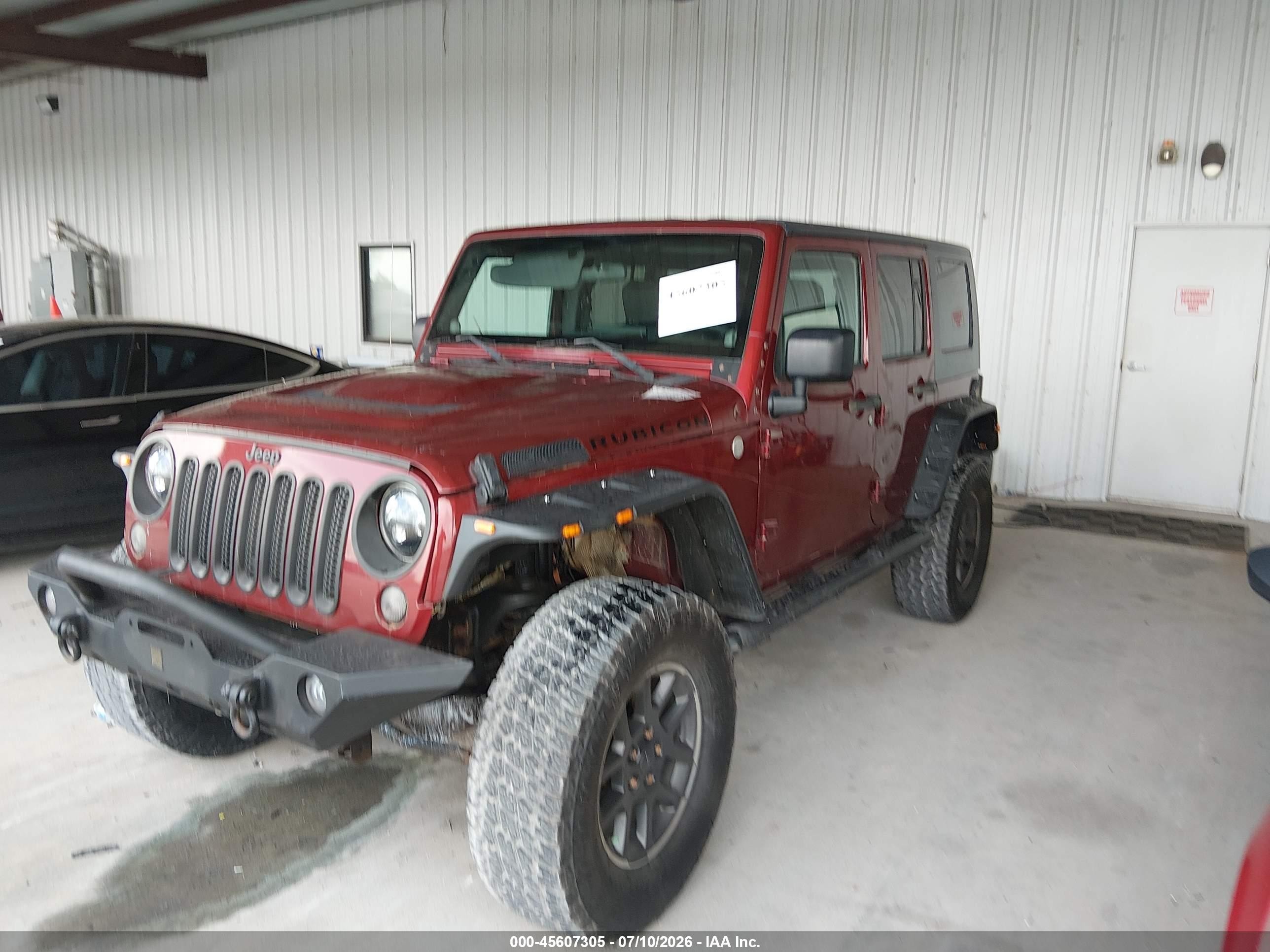 2010 Jeep Wrangler Unlimited Rubicon Red vin: 1J4BA6H10AL107209