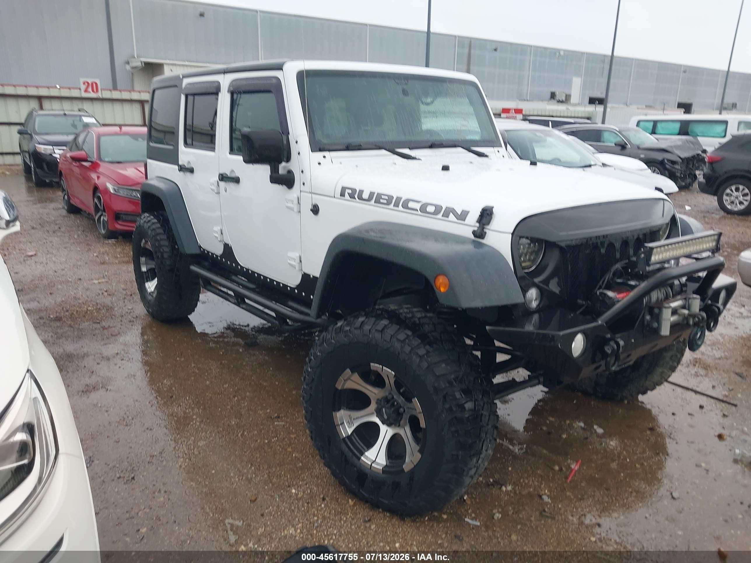 2011 Jeep Wrangler Unlimited Rubicon White vin: 1J4BA6H10BL536027