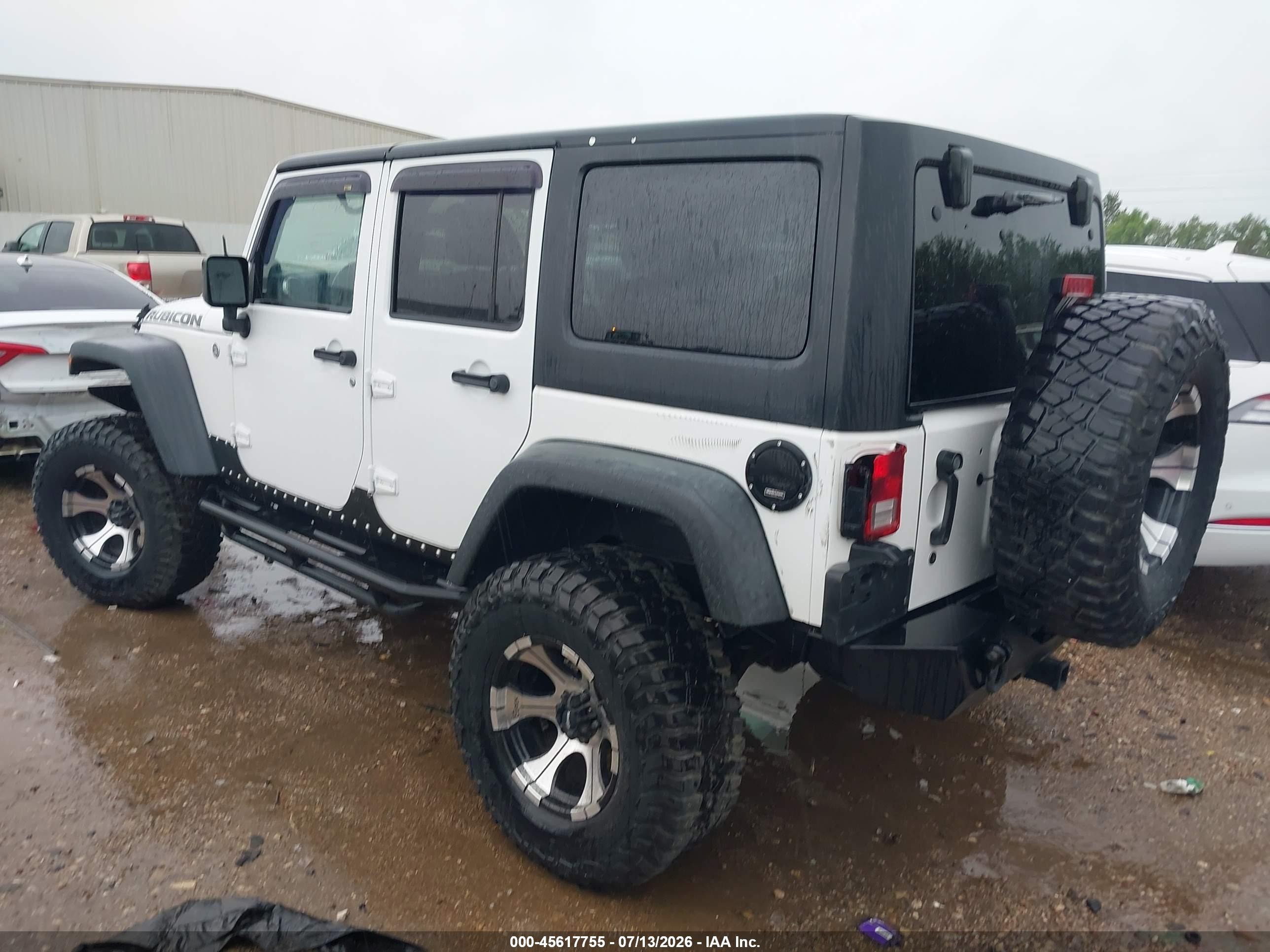 2011 Jeep Wrangler Unlimited Rubicon White vin: 1J4BA6H10BL536027