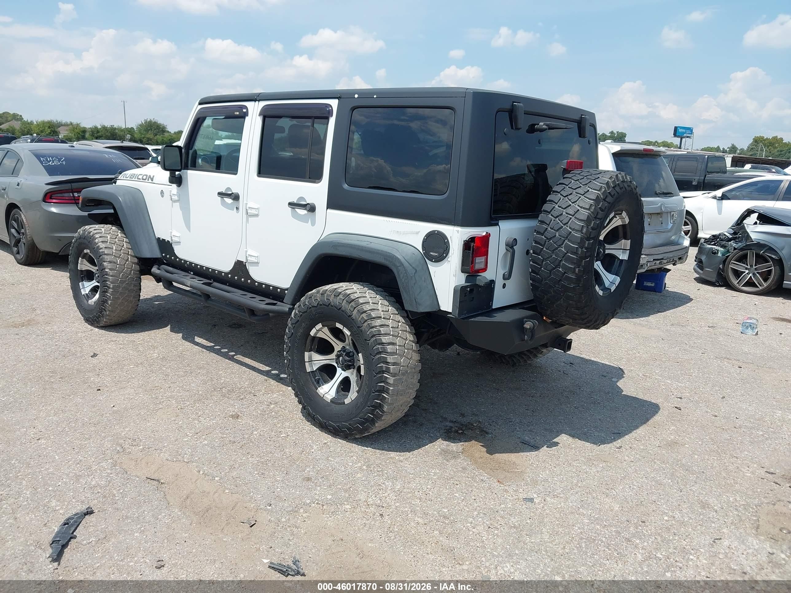 2011 Jeep Wrangler Unlimited Rubicon White vin: 1J4BA6H10BL536027