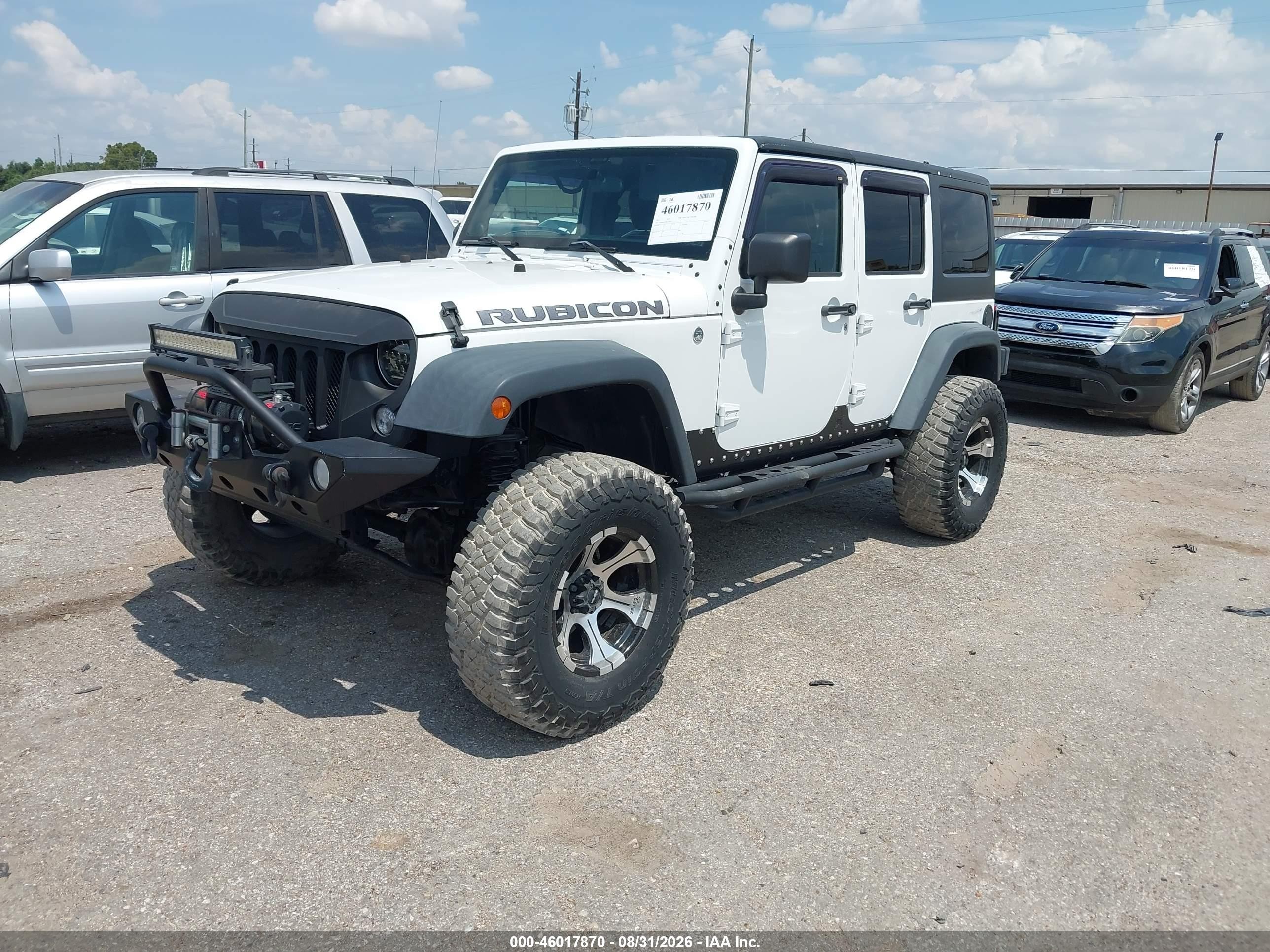 2011 Jeep Wrangler Unlimited Rubicon White vin: 1J4BA6H10BL536027
