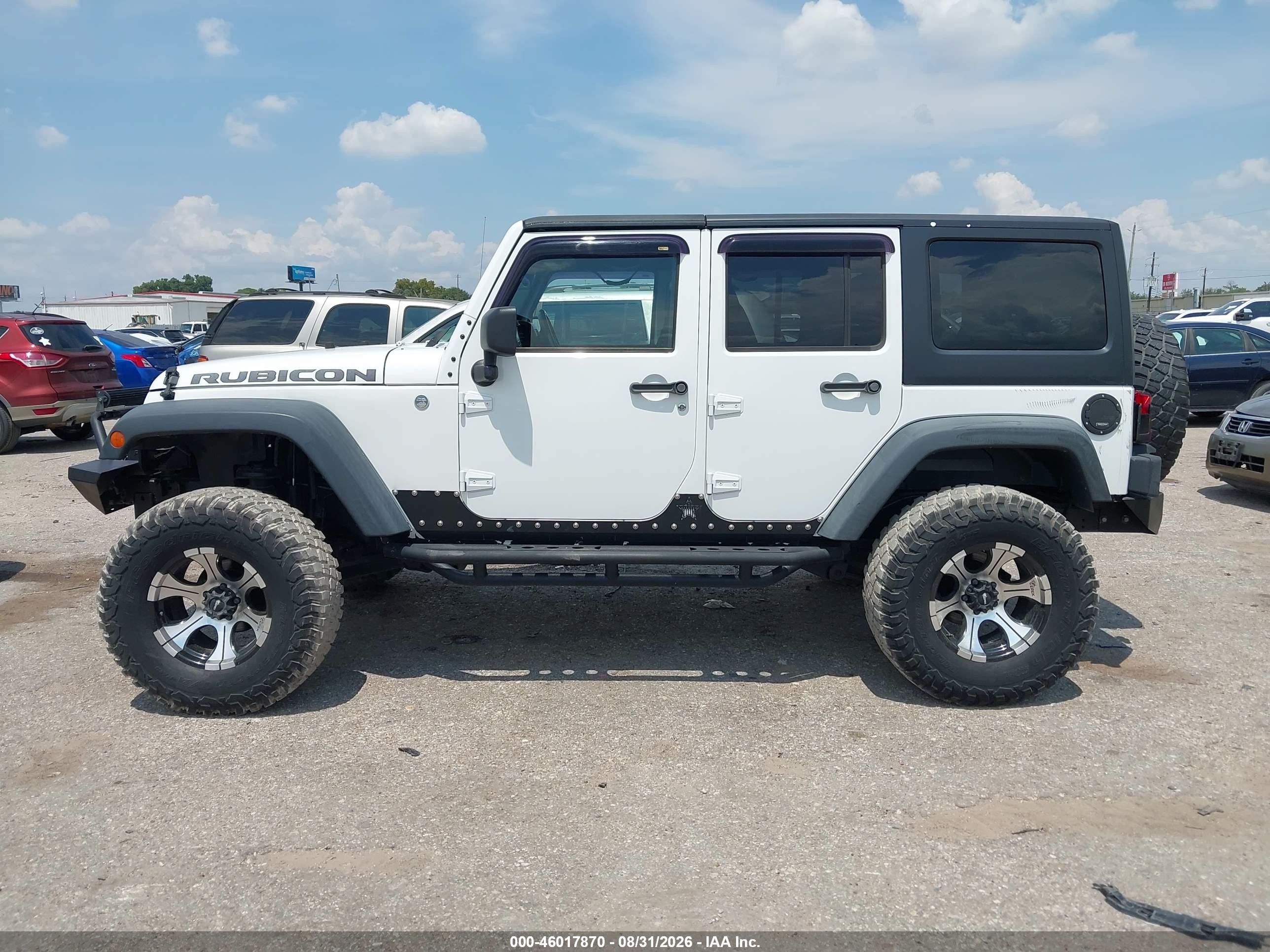 2011 Jeep Wrangler Unlimited Rubicon White vin: 1J4BA6H10BL536027