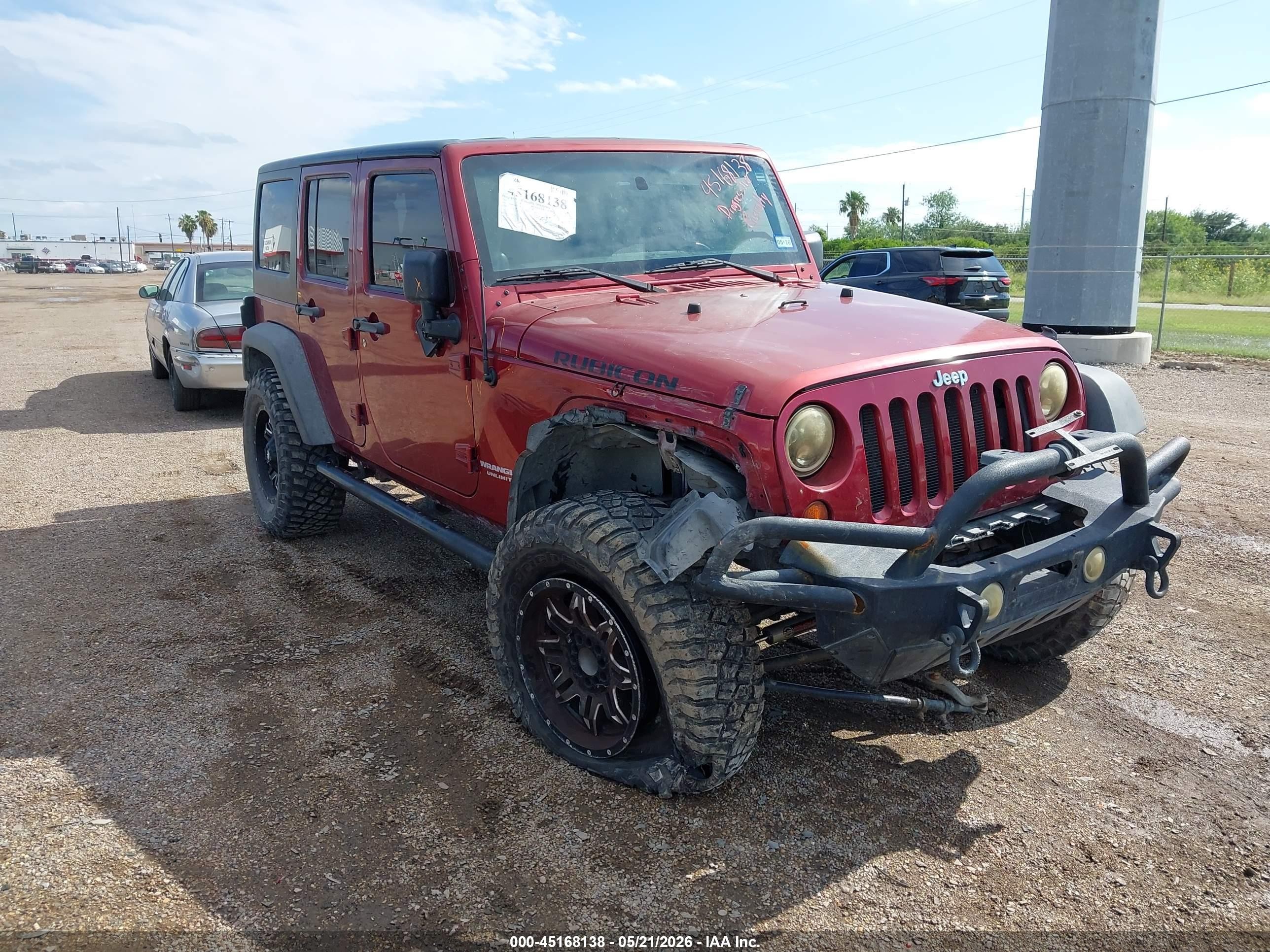 2011 Jeep Wrangler Unlimited Rubicon Red vin: 1J4BA6H11BL584541