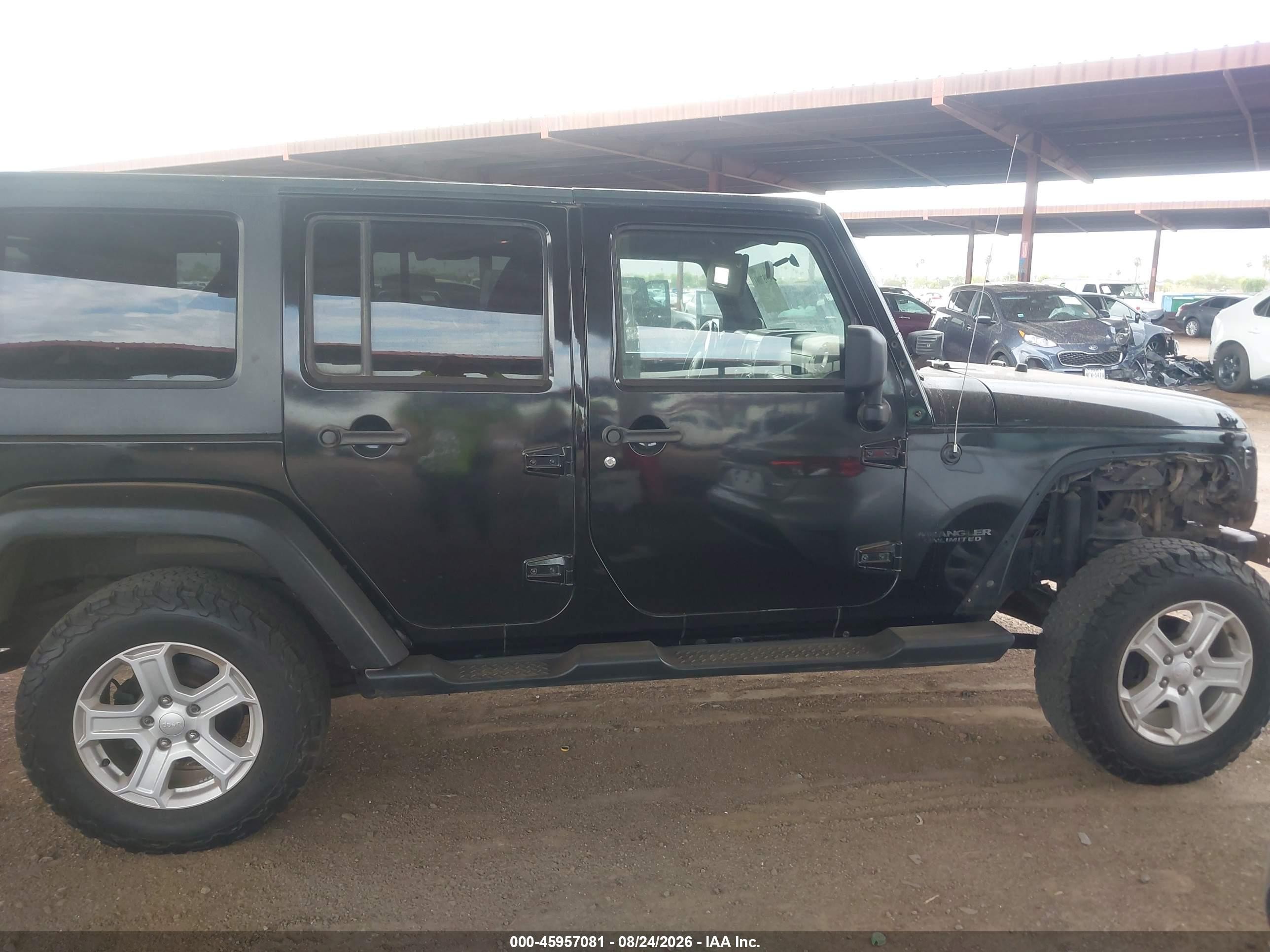 2011 Jeep Wrangler Unlimited Rubicon Черный vin: 1J4BA6H12BL527328