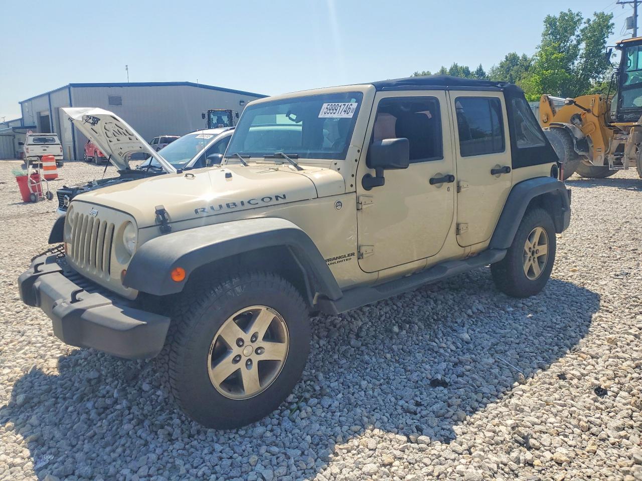 2011 Jeep Wrangler Unlimited Rubicon Beige vin: 1J4BA6H13BL598053