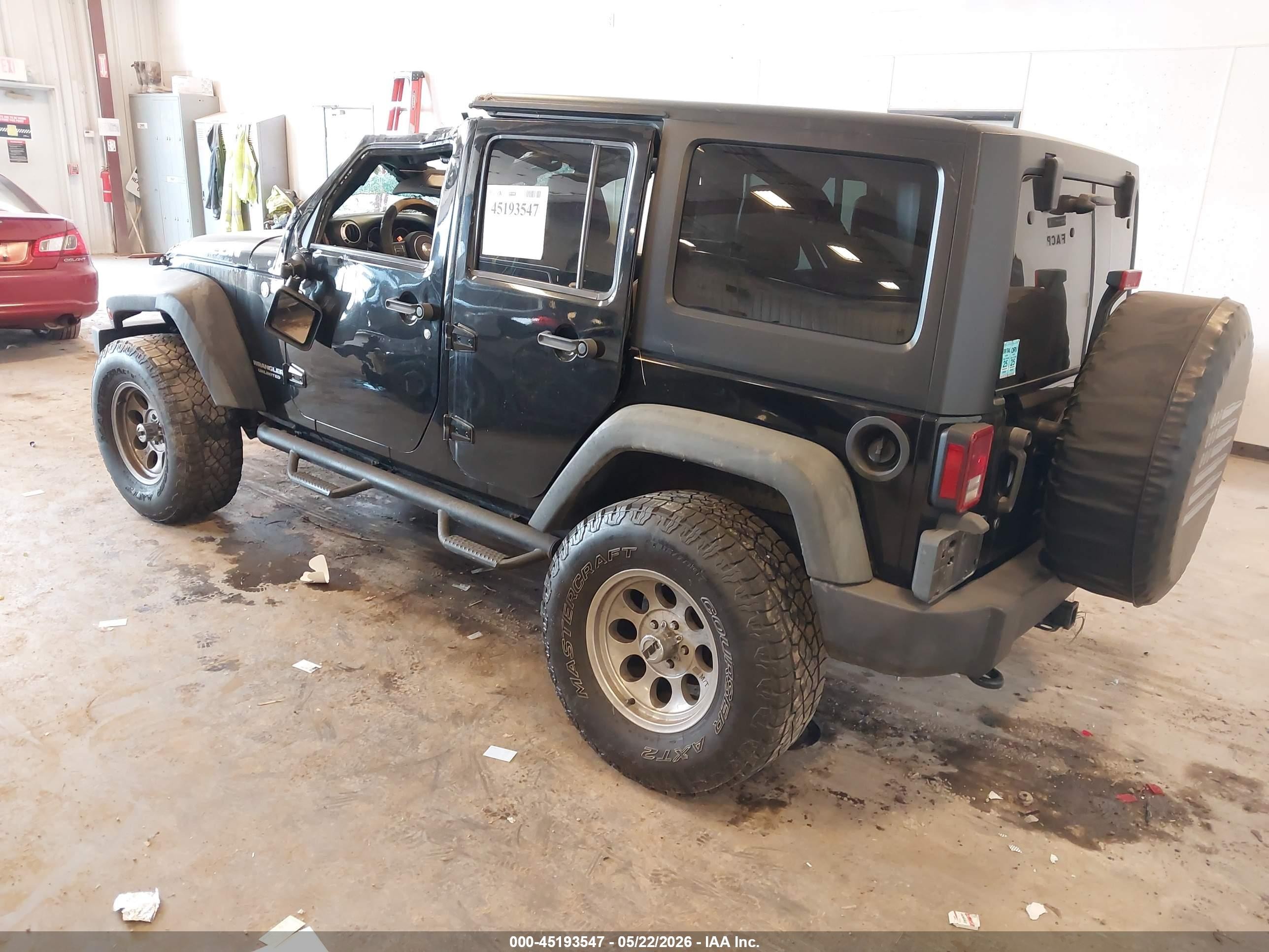 2011 Jeep Wrangler Unlimited Rubicon Черный vin: 1J4BA6H14BL633733