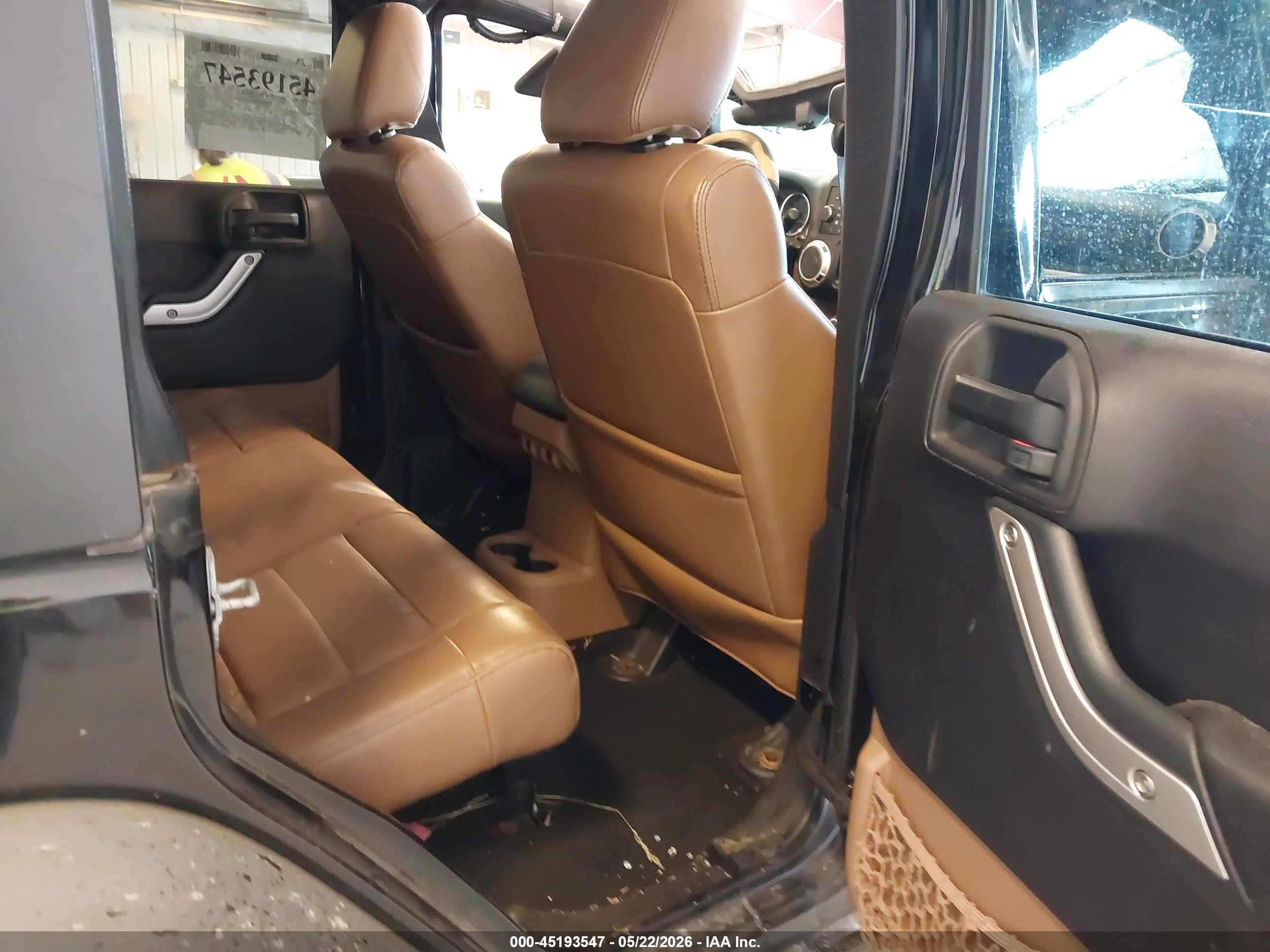 2011 Jeep Wrangler Unlimited Rubicon Черный vin: 1J4BA6H14BL633733