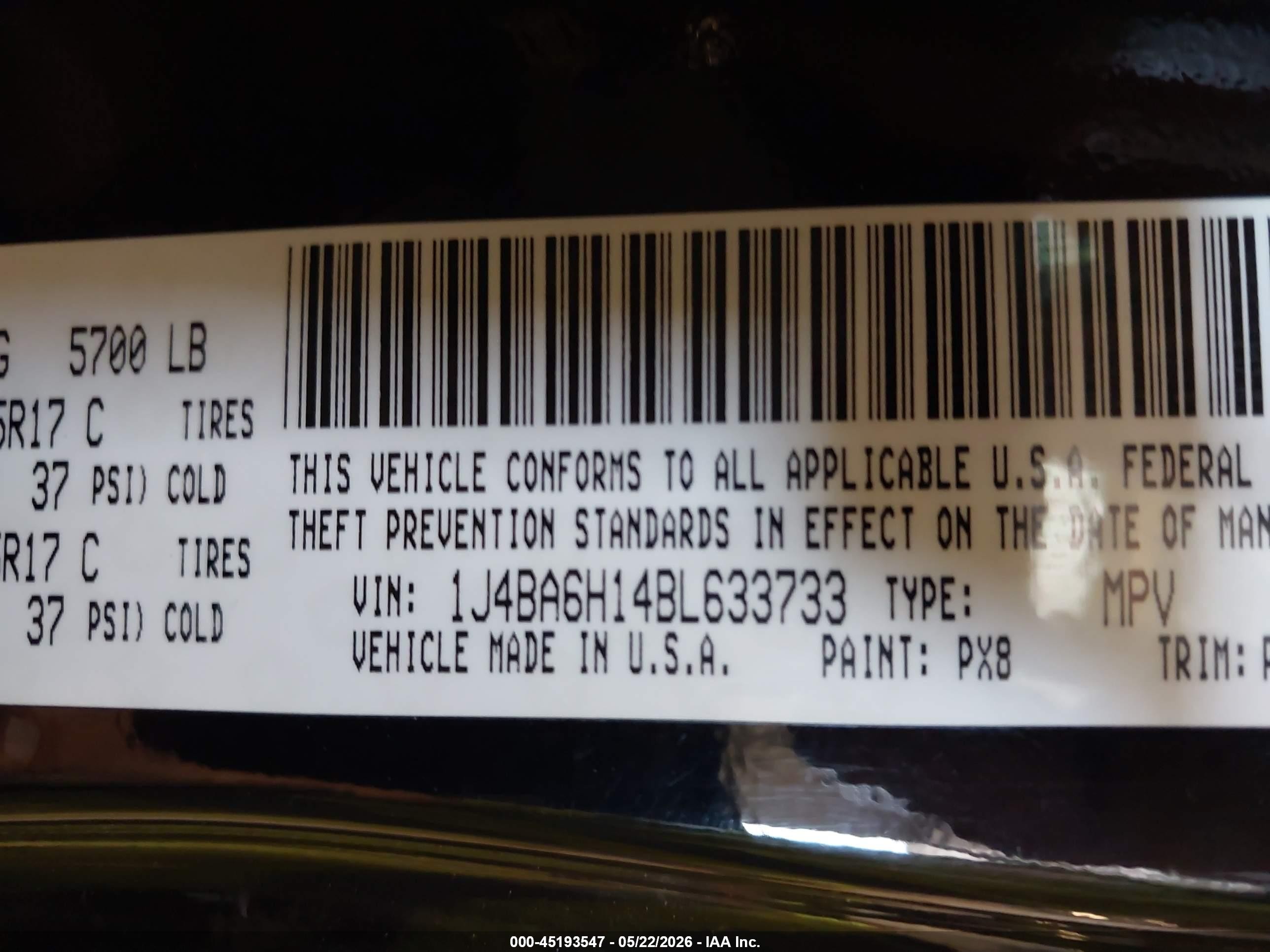 2011 Jeep Wrangler Unlimited Rubicon Черный vin: 1J4BA6H14BL633733