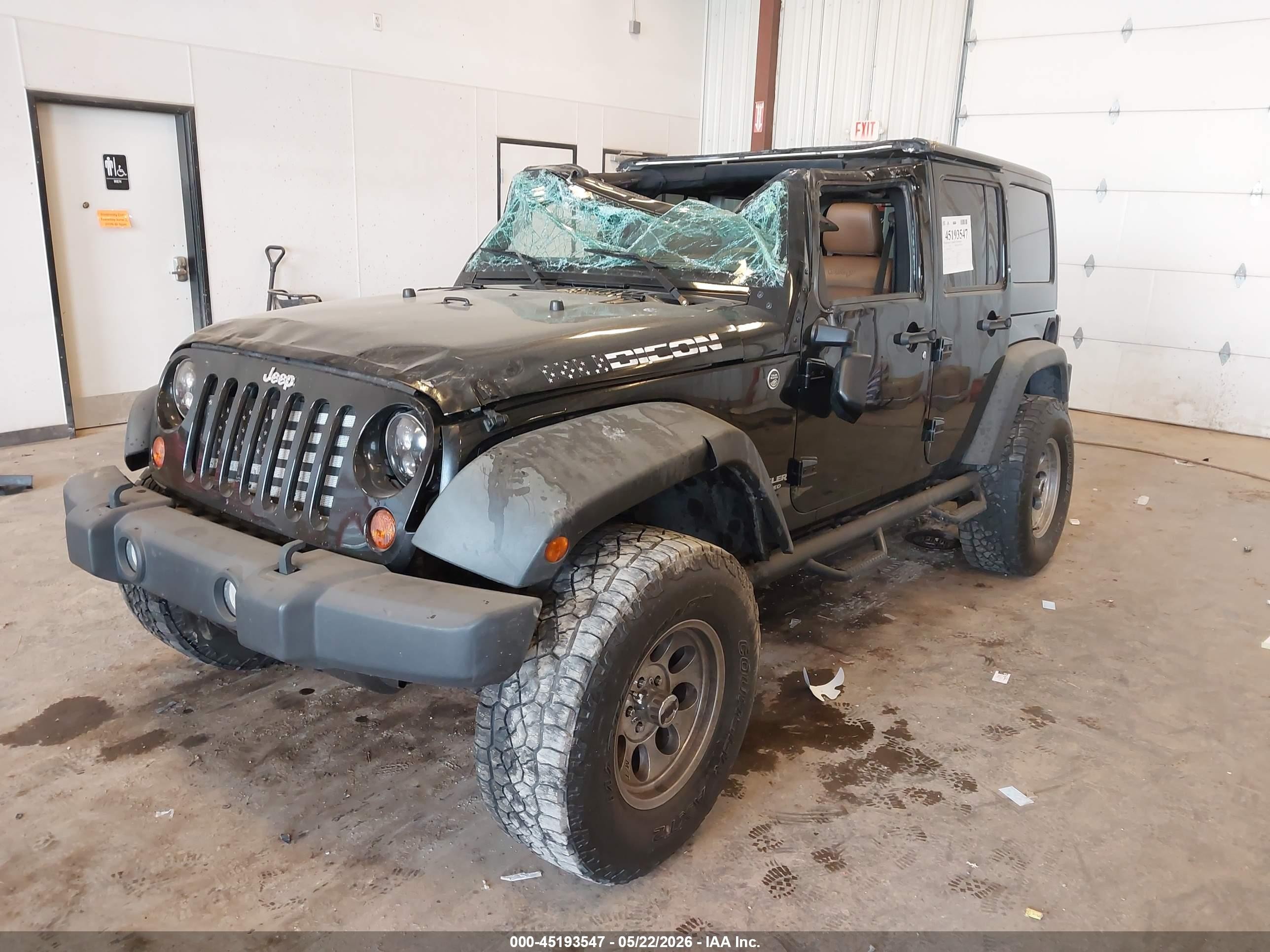 2011 Jeep Wrangler Unlimited Rubicon Черный vin: 1J4BA6H14BL633733