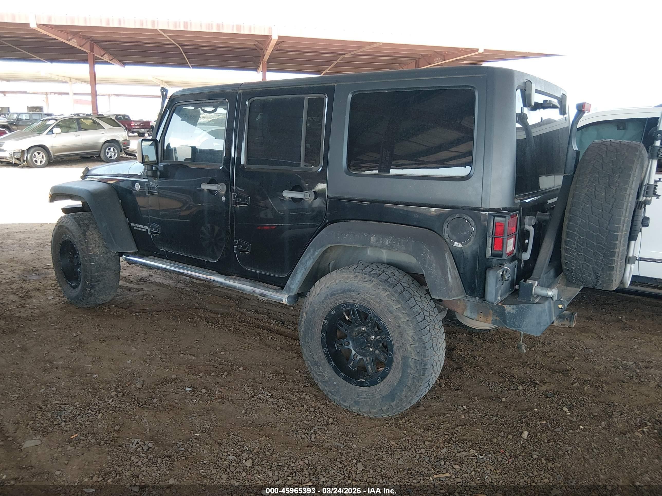 2011 Jeep Wrangler Unlimited Rubicon Black vin: 1J4BA6H16BL534413
