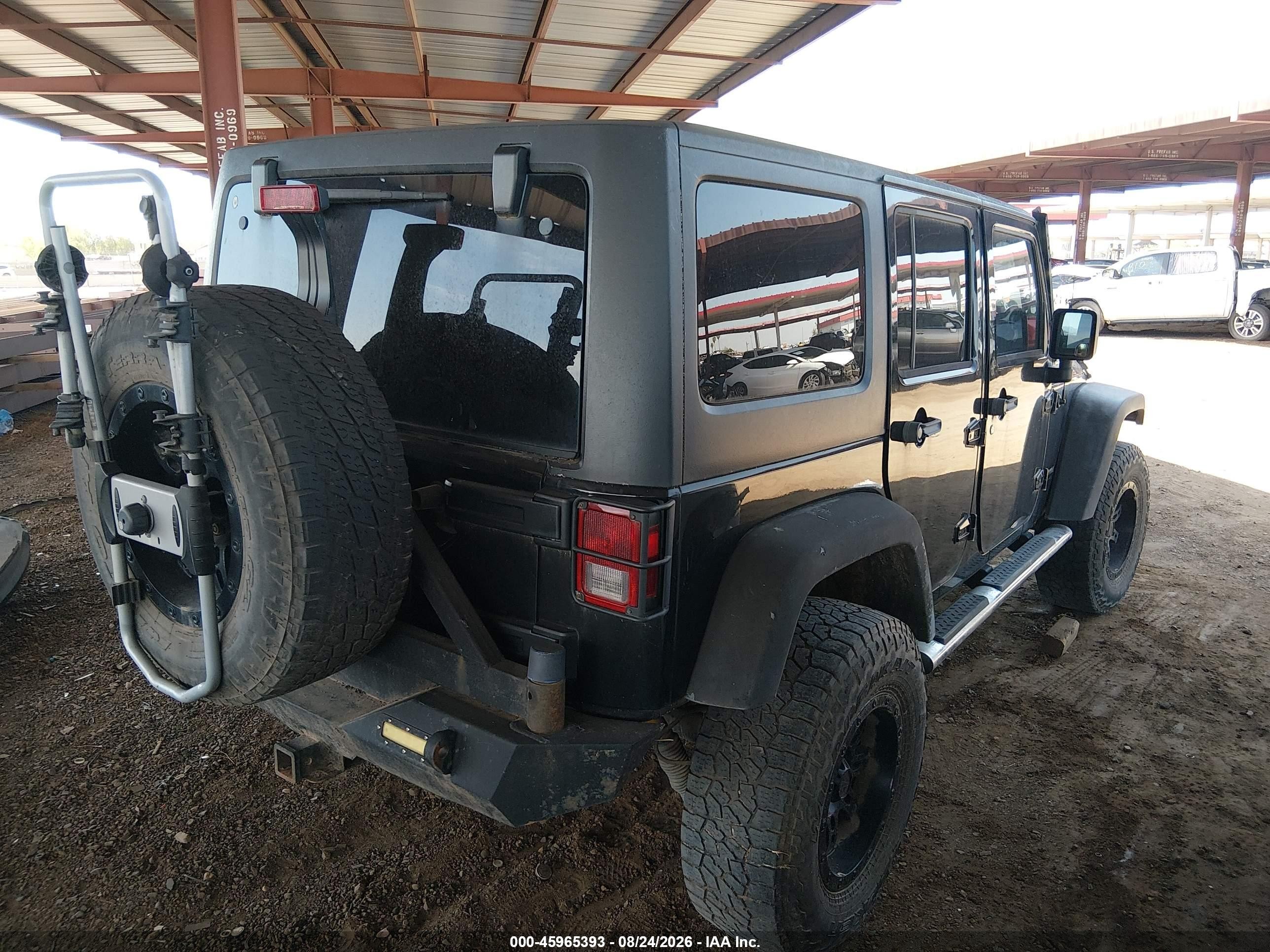 2011 Jeep Wrangler Unlimited Rubicon Black vin: 1J4BA6H16BL534413