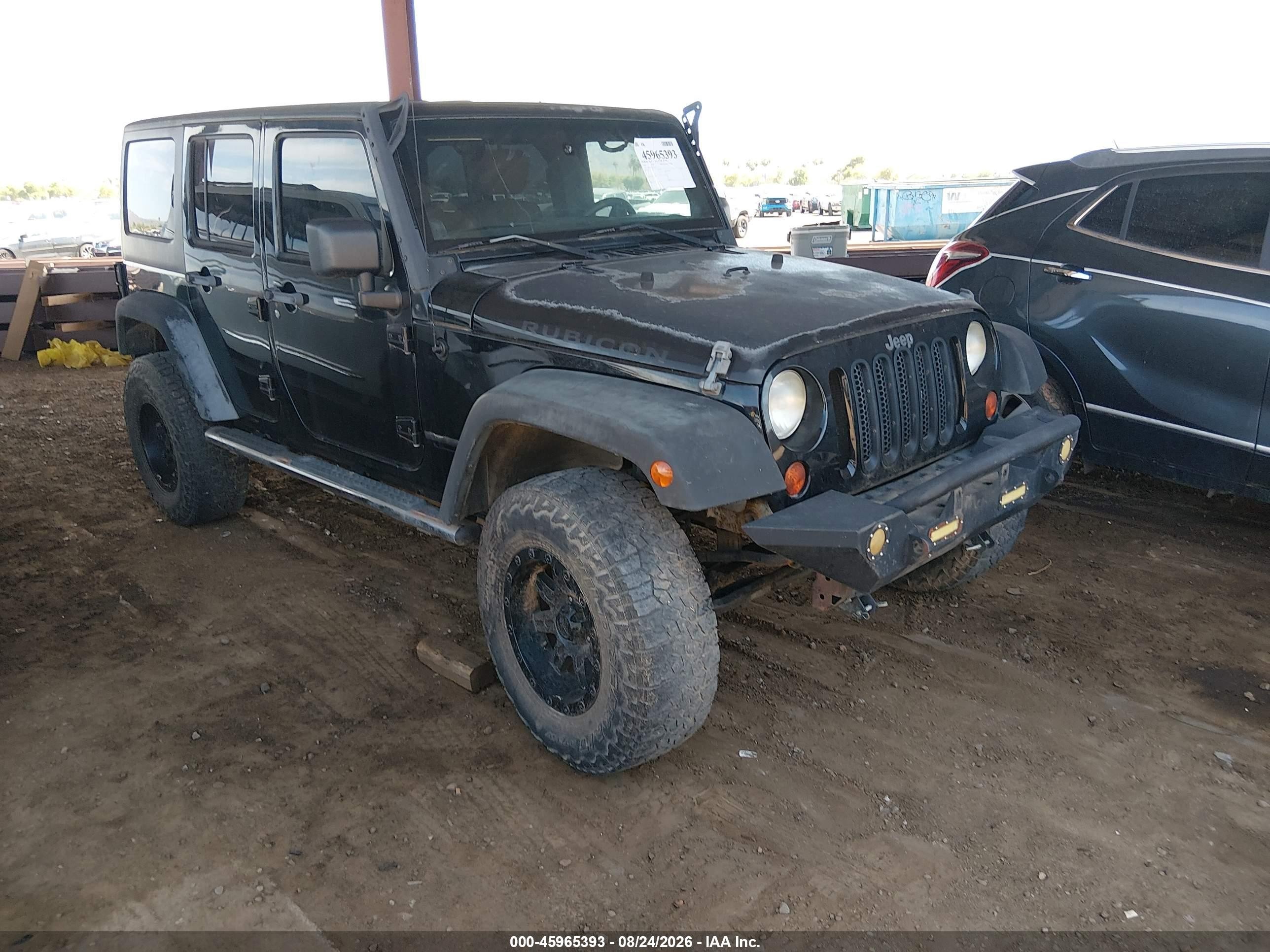 2011 Jeep Wrangler Unlimited Rubicon Black vin: 1J4BA6H16BL534413