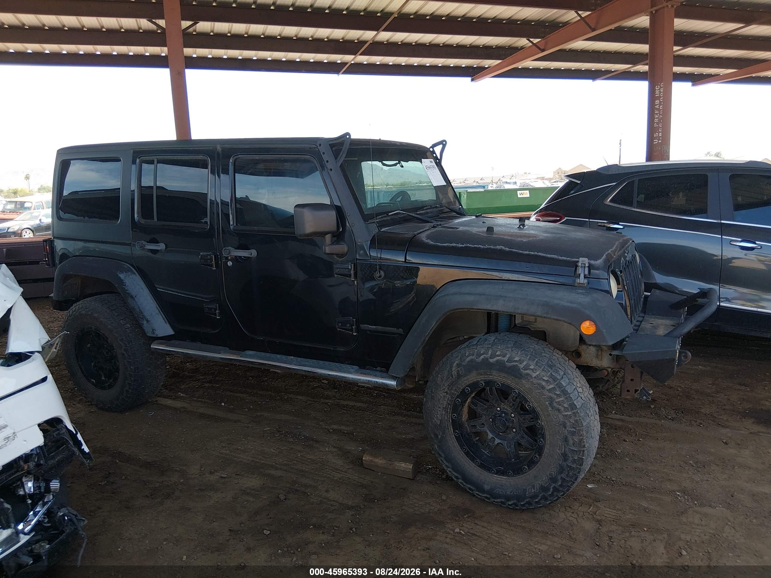 2011 Jeep Wrangler Unlimited Rubicon Black vin: 1J4BA6H16BL534413