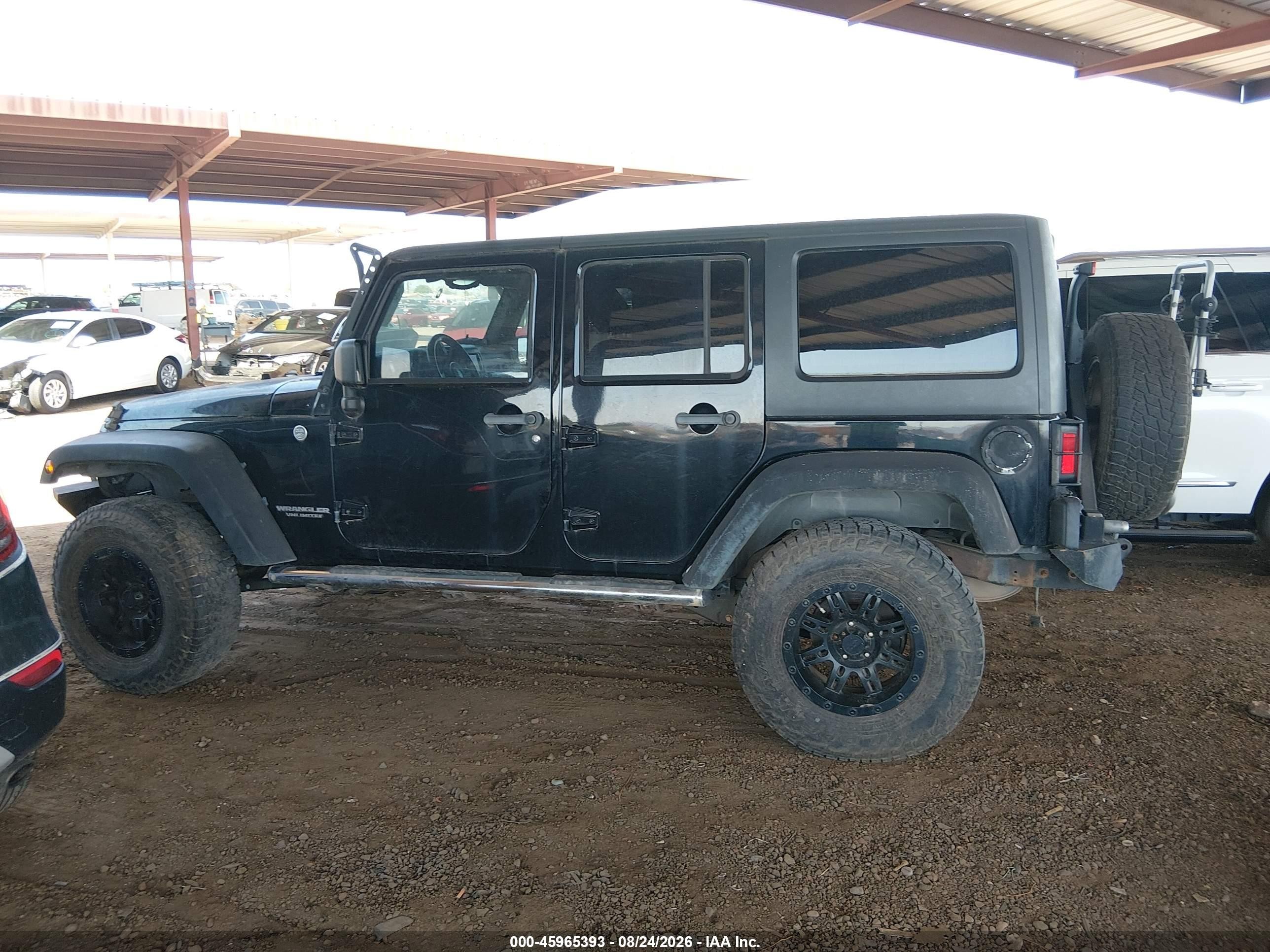 2011 Jeep Wrangler Unlimited Rubicon Black vin: 1J4BA6H16BL534413