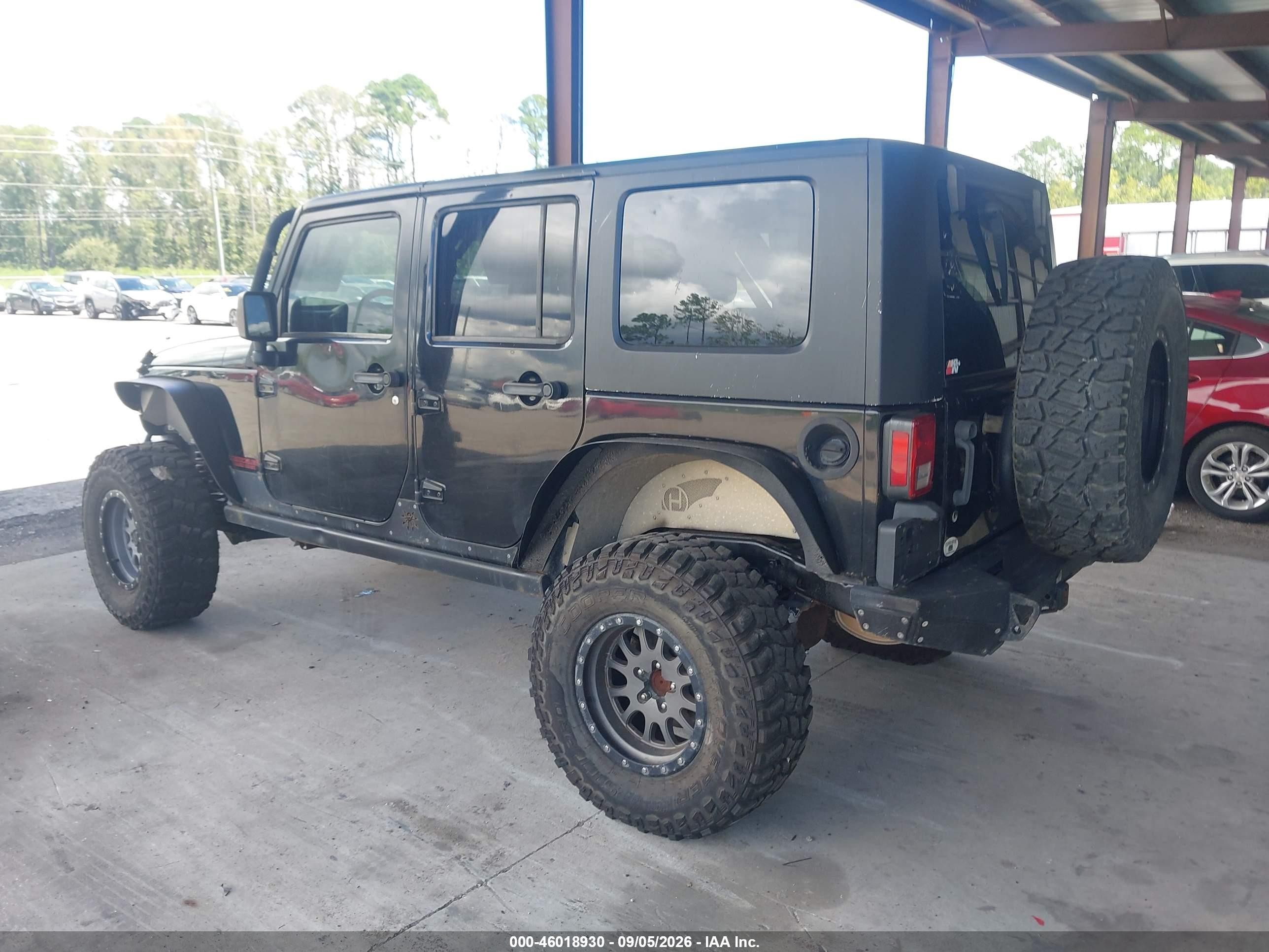 2010 Jeep Wrangler Unlimited Rubicon Black vin: 1J4BA6H17AL102038