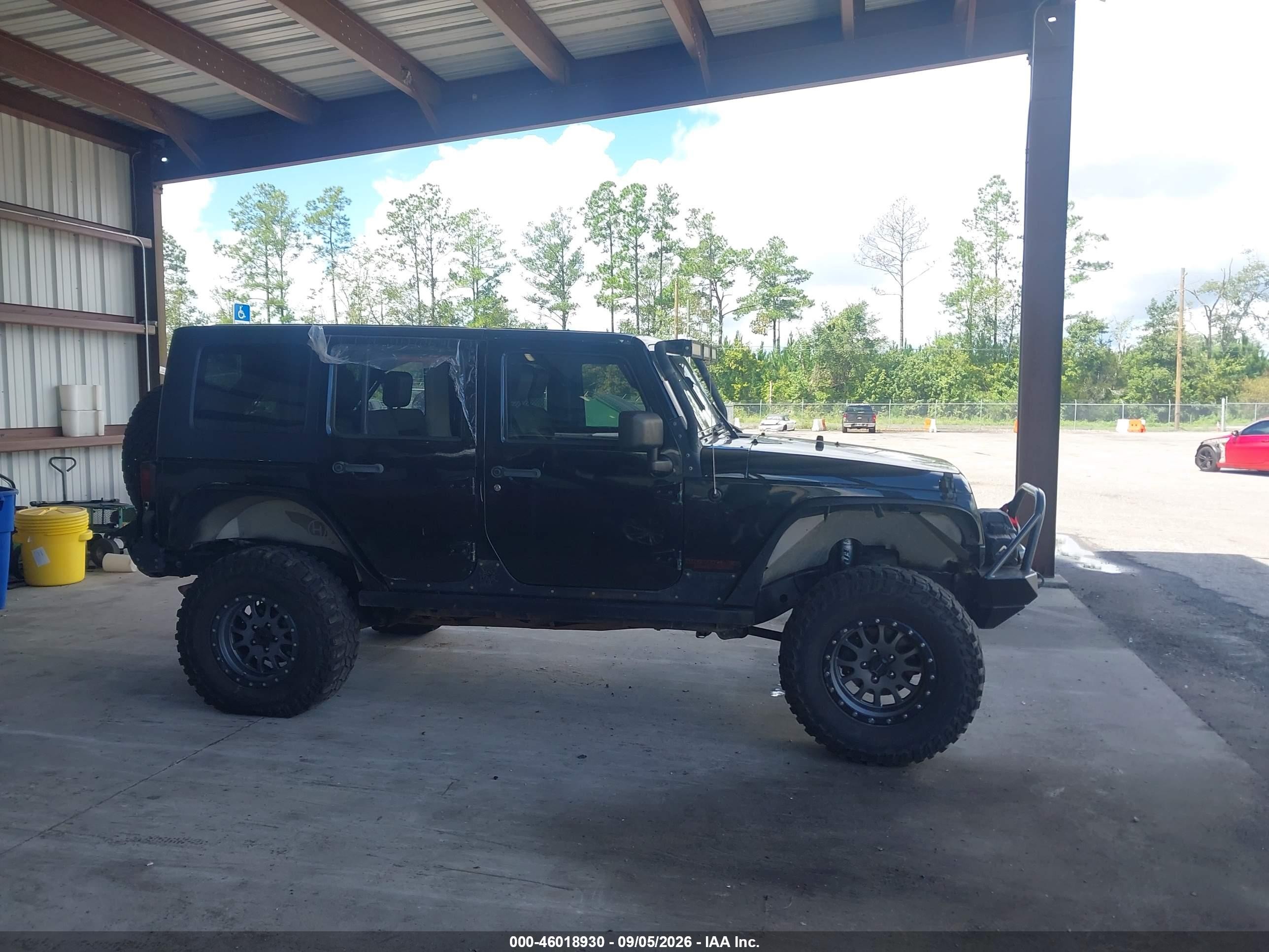 2010 Jeep Wrangler Unlimited Rubicon Black vin: 1J4BA6H17AL102038