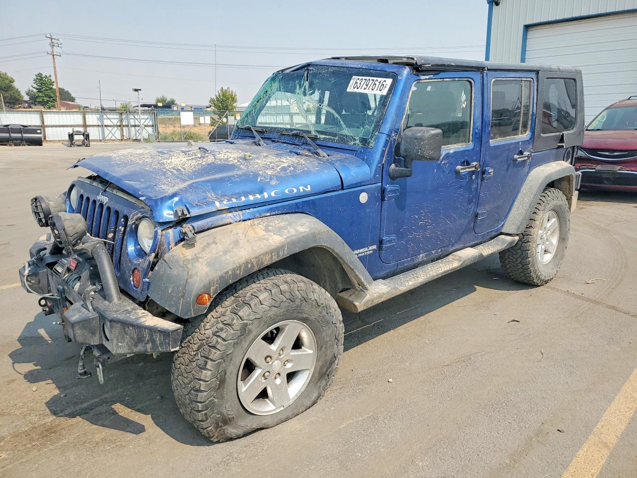 2010 Jeep Wrangler Unlimited Rubicon Blue vin: 1J4BA6H17AL195384