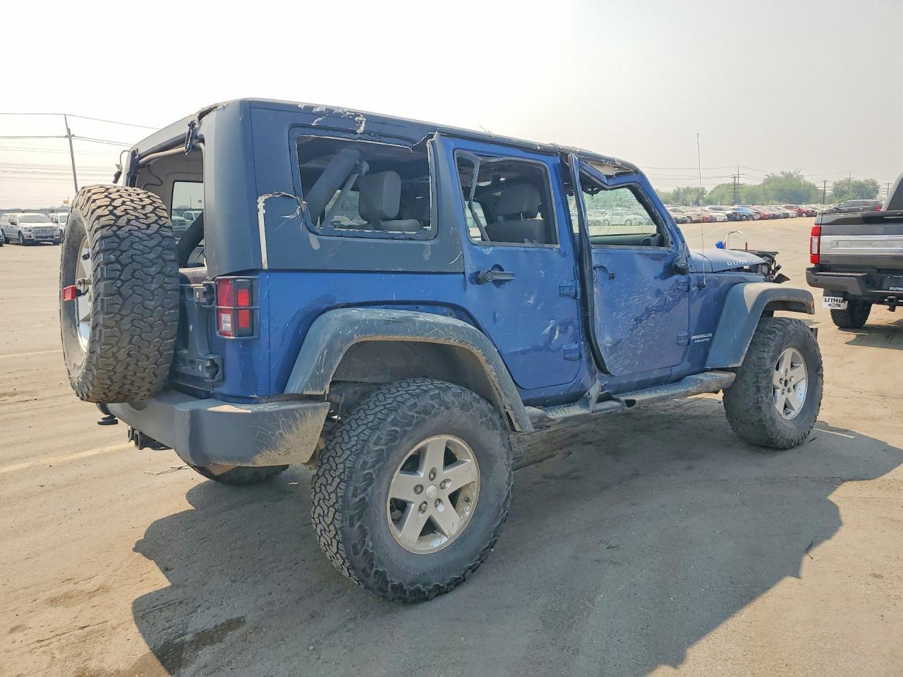 2010 Jeep Wrangler Unlimited Rubicon Blue vin: 1J4BA6H17AL195384