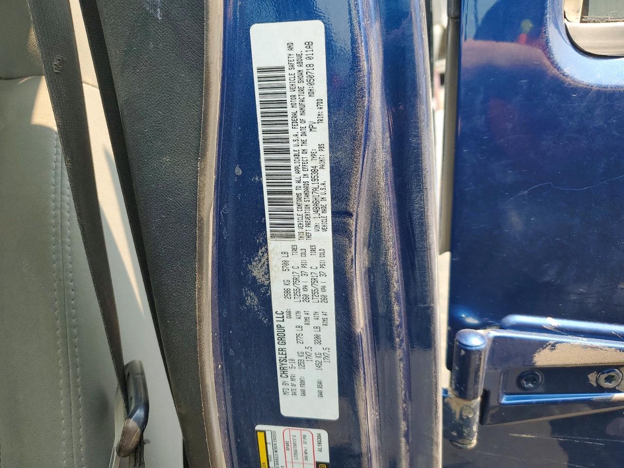 2010 Jeep Wrangler Unlimited Rubicon Blue vin: 1J4BA6H17AL195384