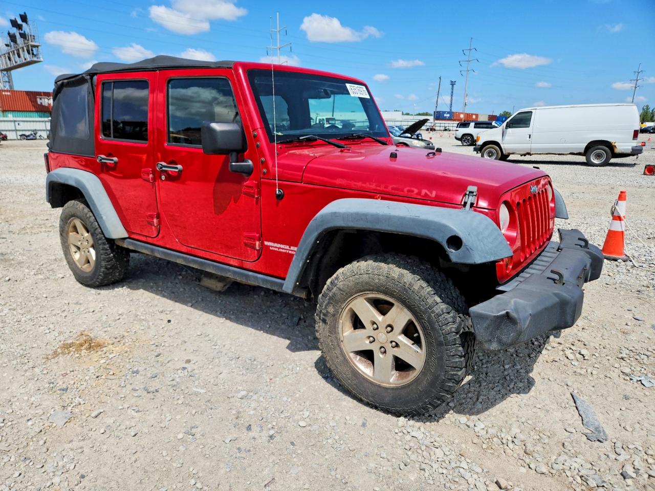 2011 Jeep Wrangler Unlimited Rubicon Red vin: 1J4BA6H18BL559619