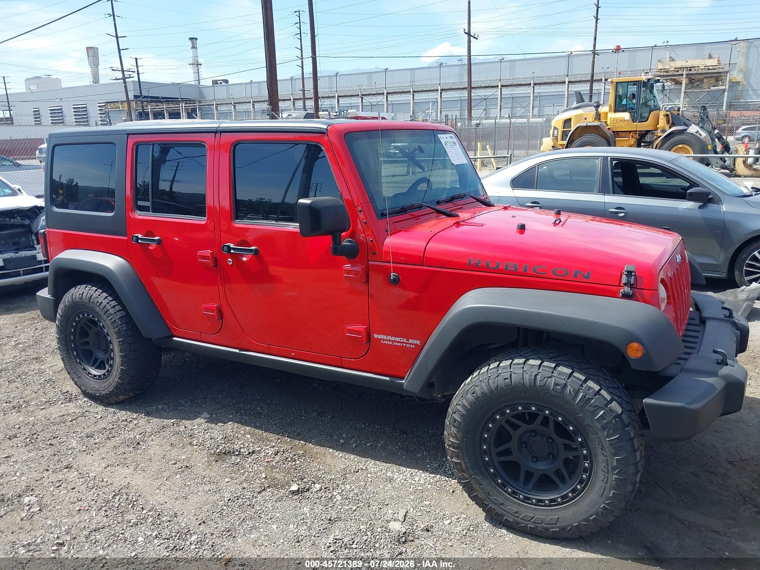 2011 Jeep Wrangler Unlimited Rubicon Красный vin: 1J4BA6H18BL580258