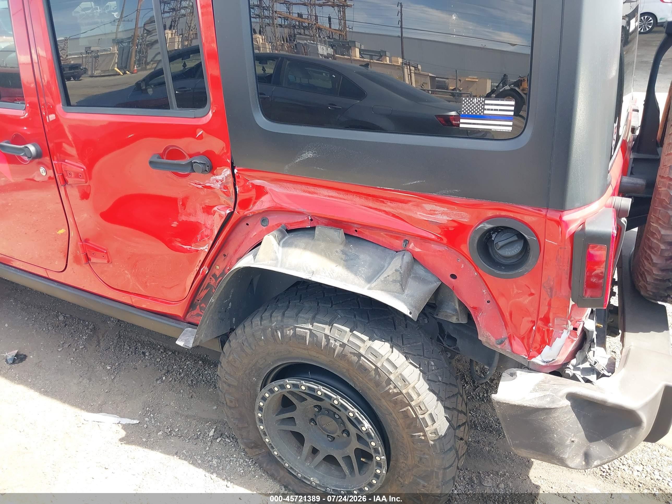 2011 Jeep Wrangler Unlimited Rubicon Красный vin: 1J4BA6H18BL580258