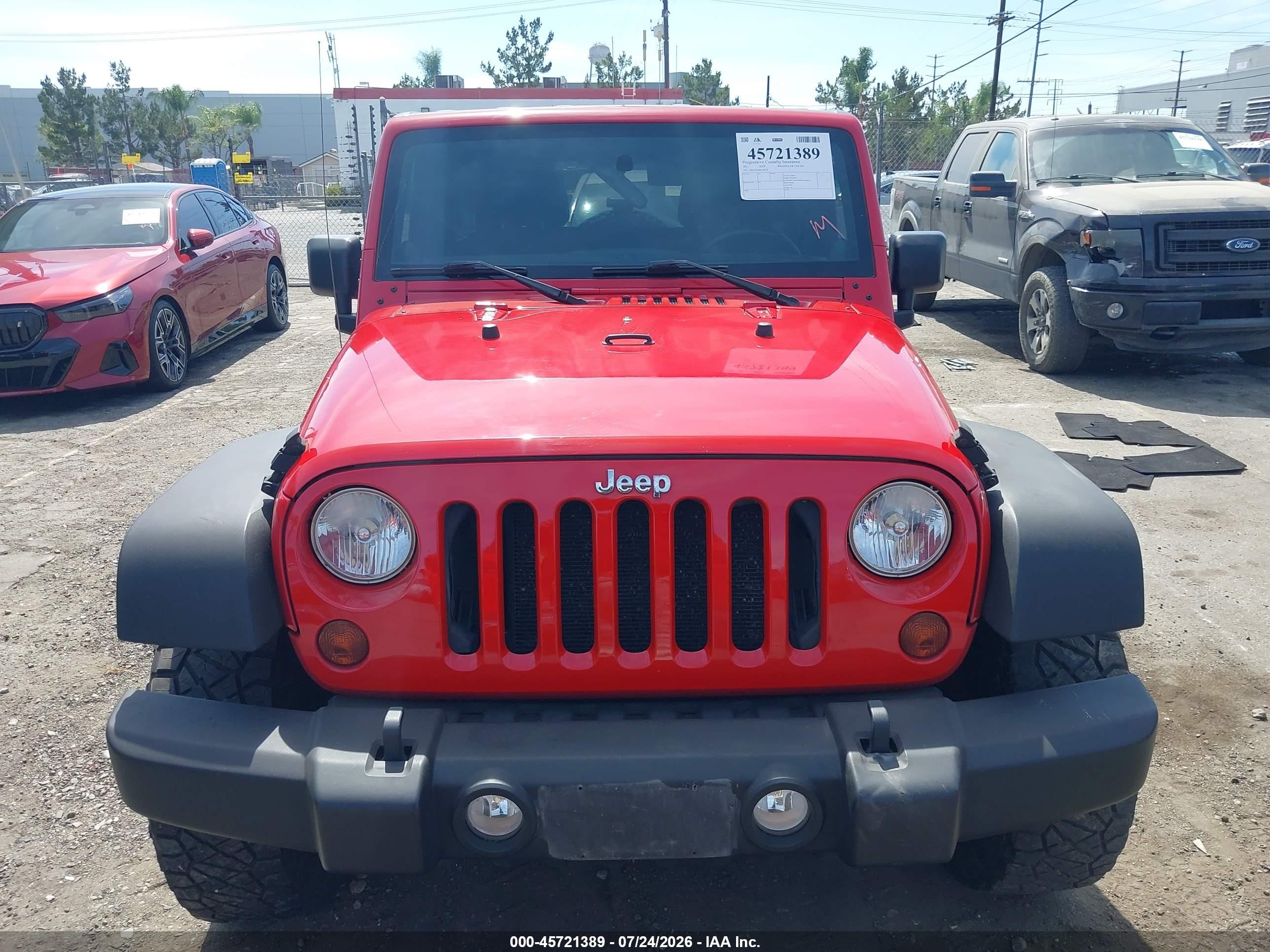 2011 Jeep Wrangler Unlimited Rubicon Красный vin: 1J4BA6H18BL580258