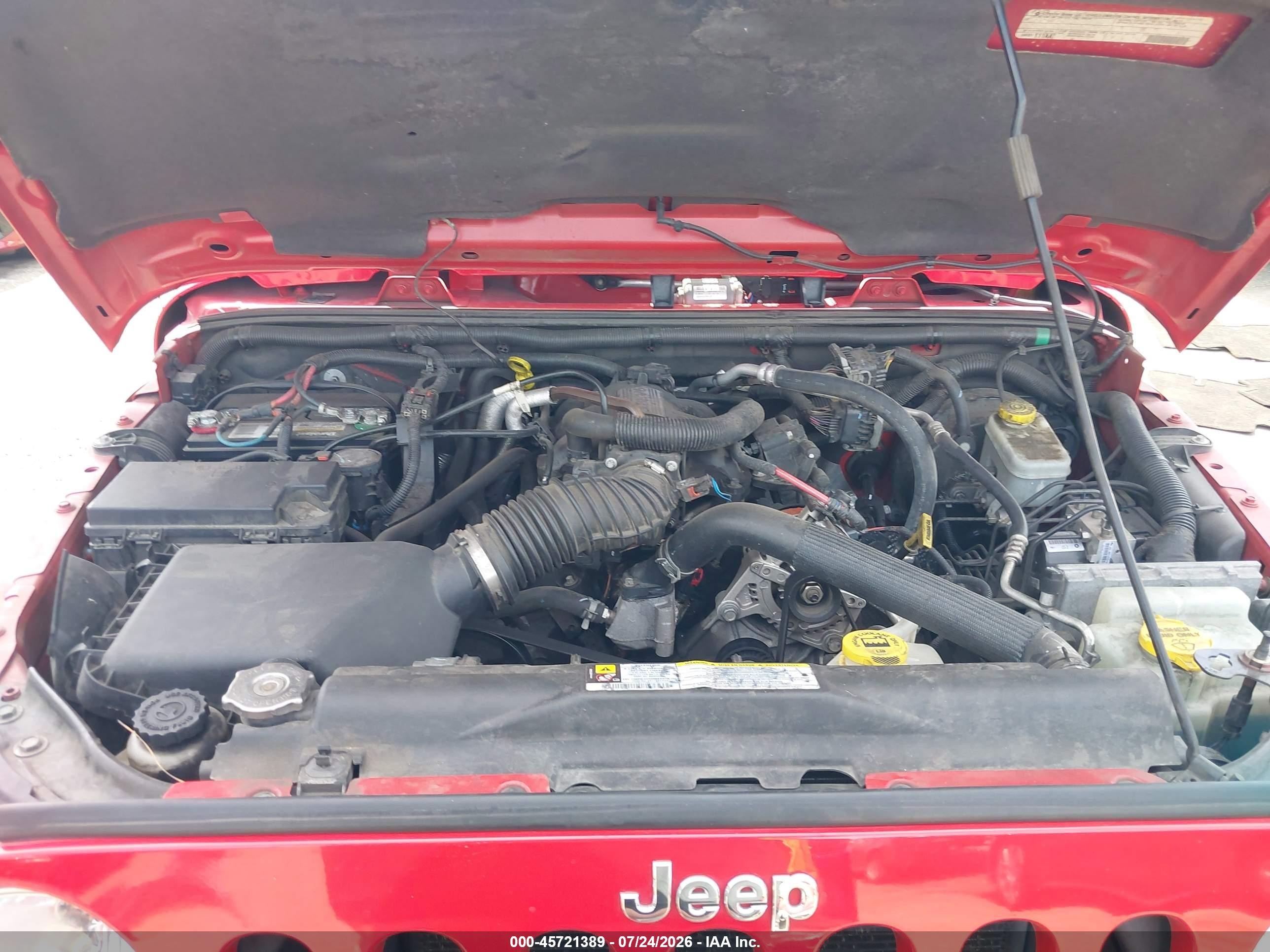 2011 Jeep Wrangler Unlimited Rubicon Красный vin: 1J4BA6H18BL580258