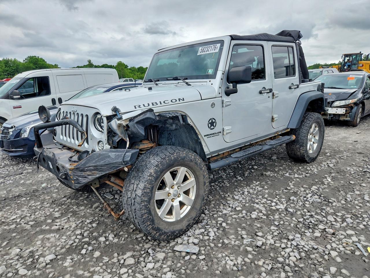 2010 Jeep Wrangler Unlimited Rubicon Silver vin: 1J4BA6H19AL172950