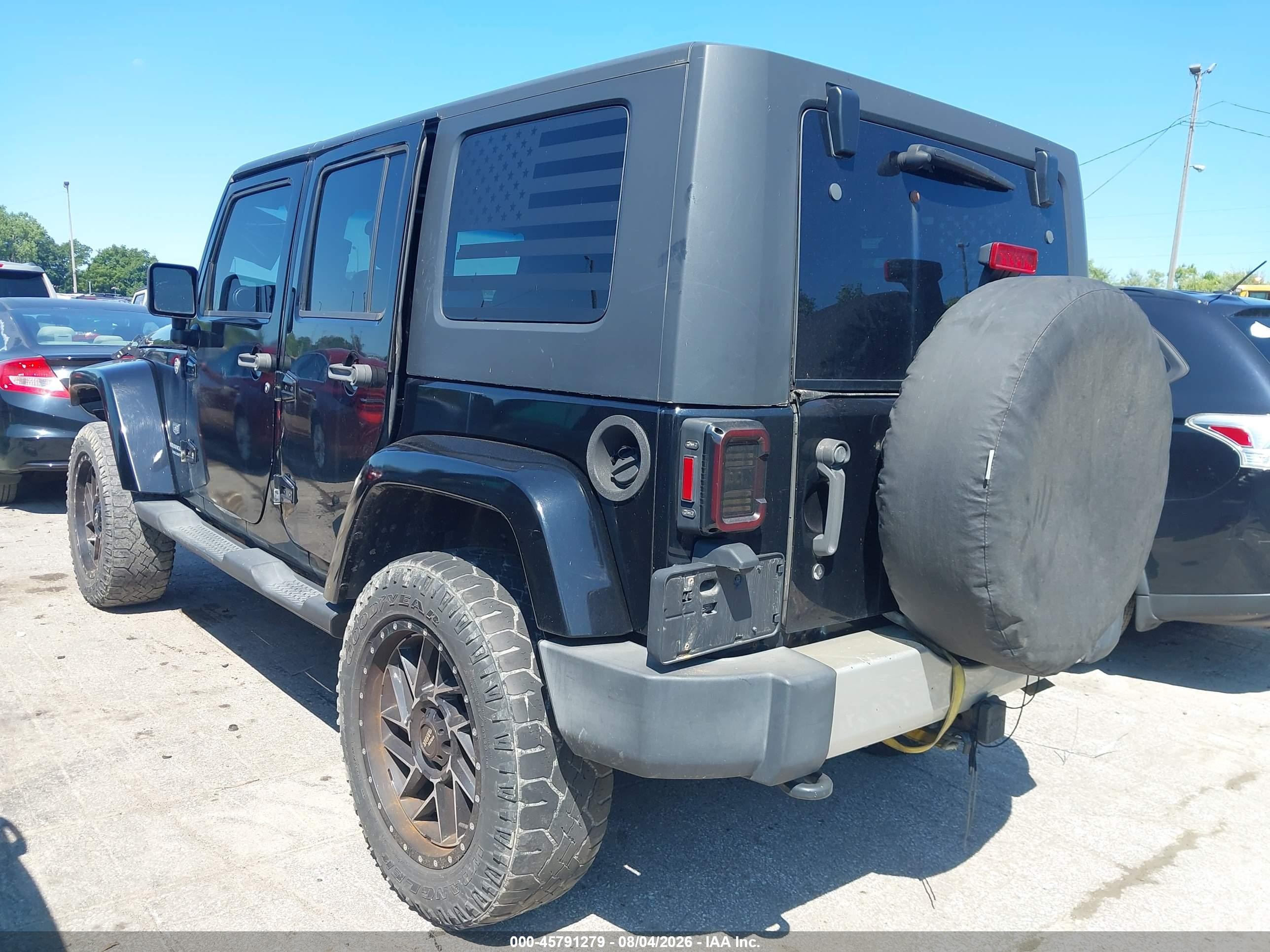 2011 Jeep Wrangler Unlimited 70th Anniversary Black vin: 1J4BA7H13BL591447