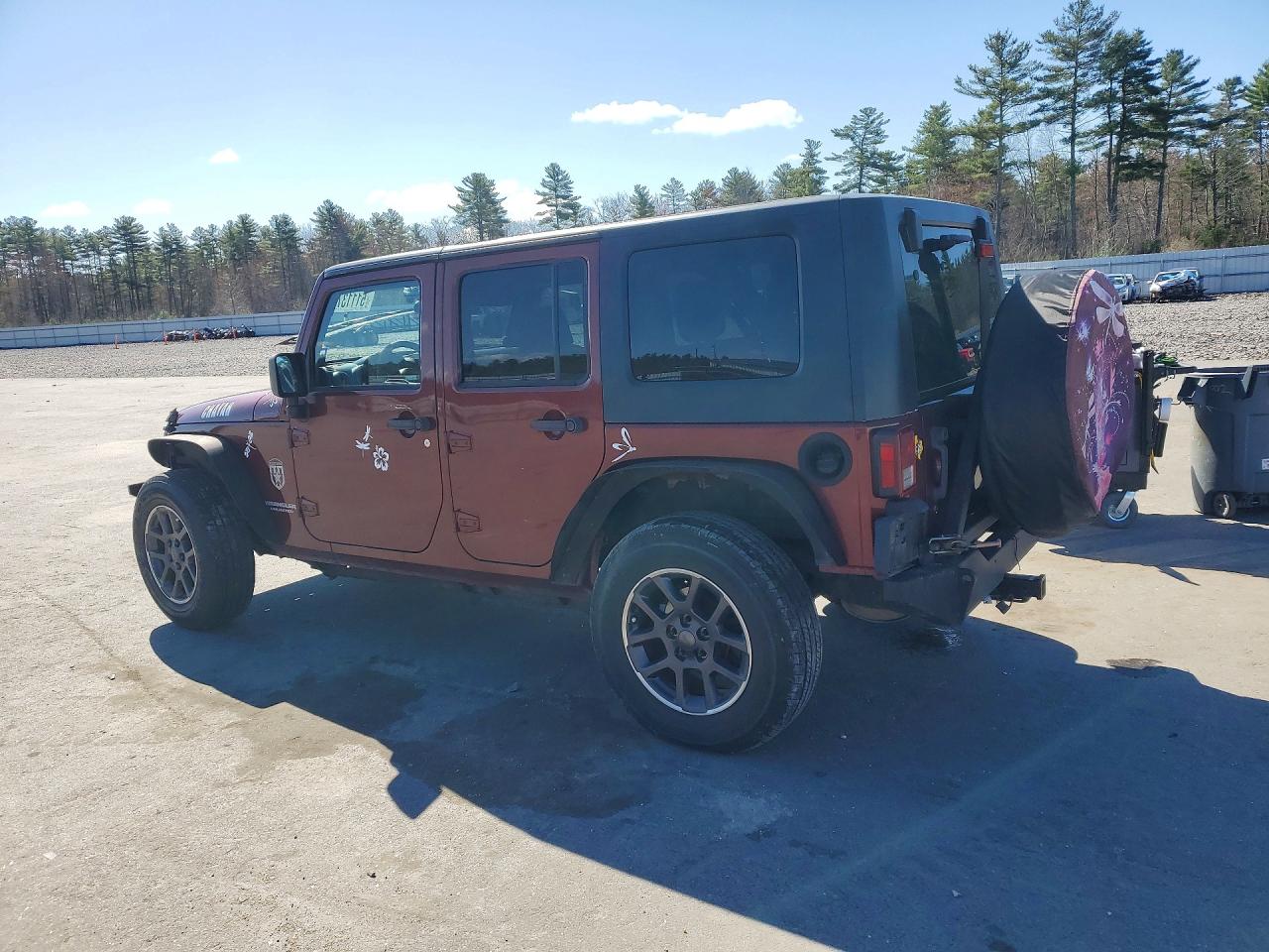 2010 Jeep Wrangler Unlimited Sport Burgundy vin: 1J4BB3H13AL232152