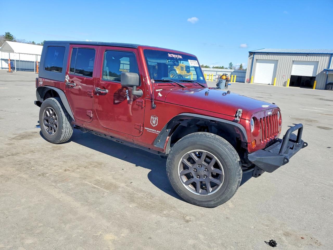 2010 Jeep Wrangler Unlimited Sport Burgundy vin: 1J4BB3H13AL232152