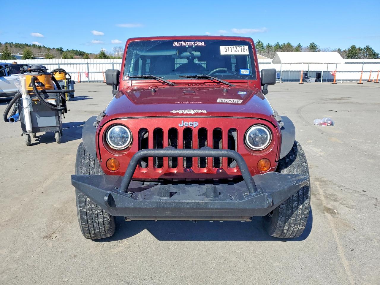 2010 Jeep Wrangler Unlimited Sport Burgundy vin: 1J4BB3H13AL232152