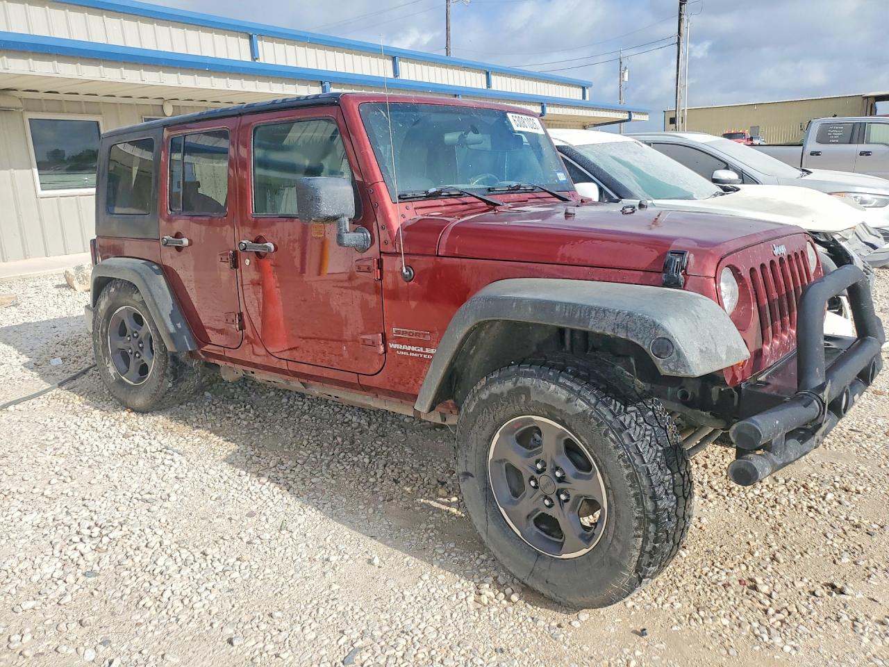 2010 Jeep Wrangler Unlimited Sport Maroon vin: 1J4BB3H14AL232144