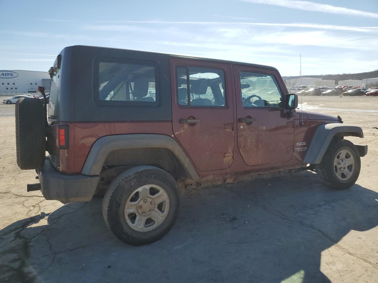 2010 Jeep Wrangler Unlimited Sport Maroon vin: 1J4BZ3H13AL170215