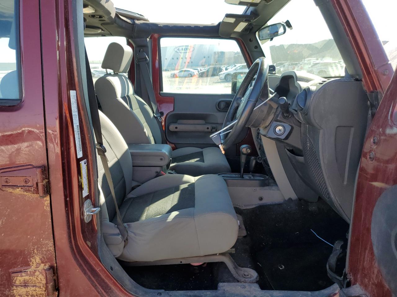 2010 Jeep Wrangler Unlimited Sport Maroon vin: 1J4BZ3H13AL170215