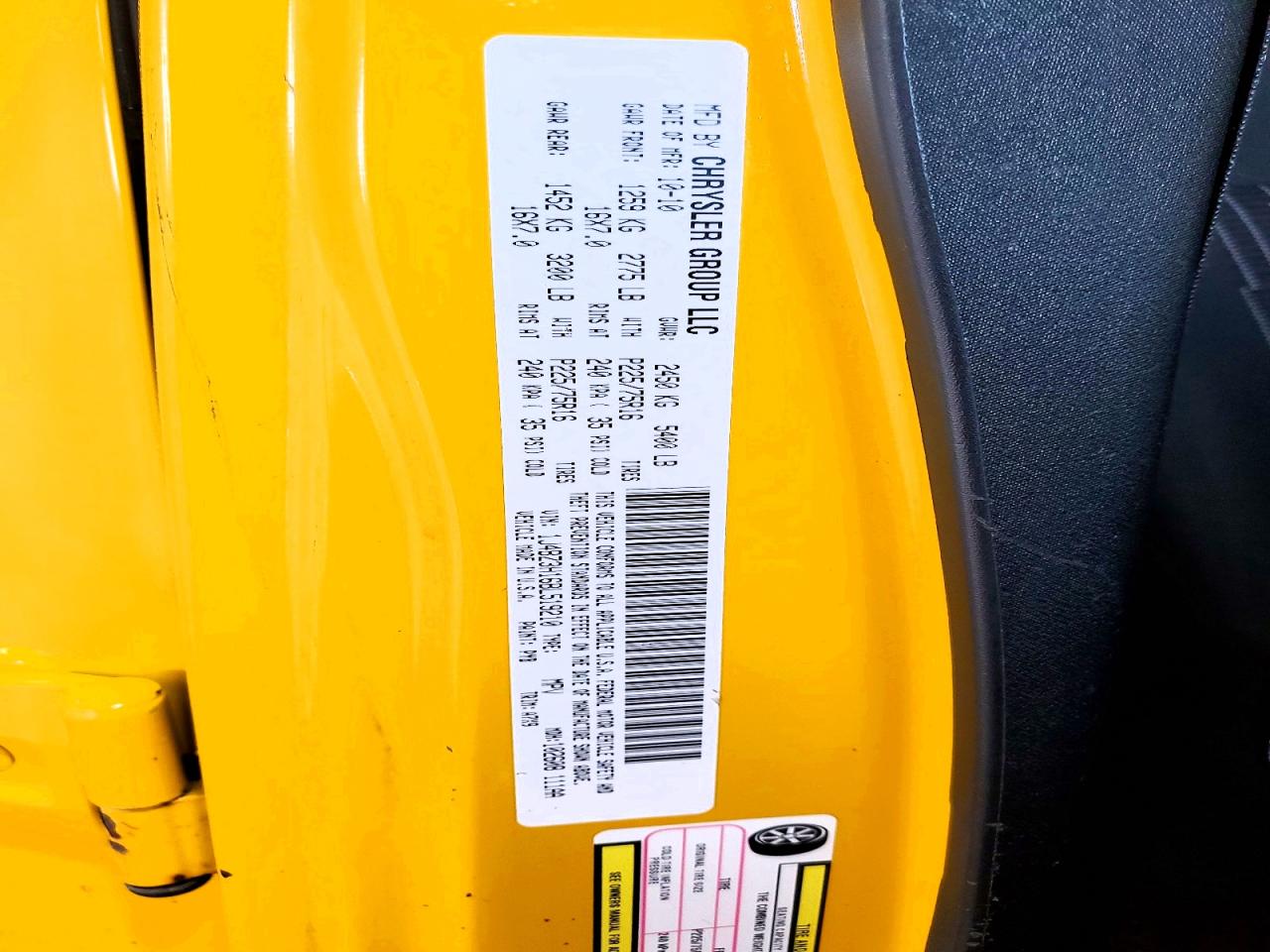 2011 Jeep Wrangler Unlimited Sport Yellow vin: 1J4BZ3H16BL519210