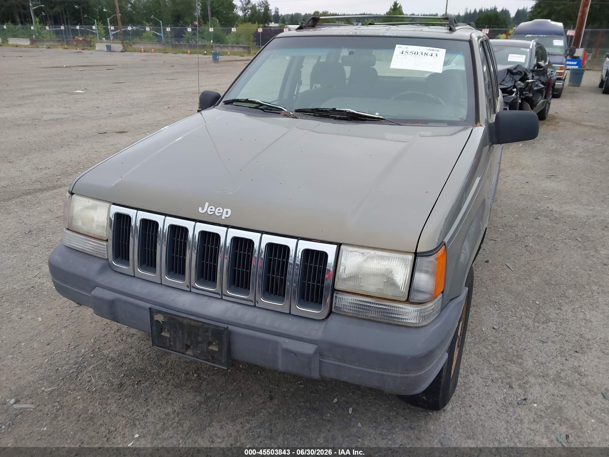 1996 Jeep Grand Cherokee Laredo Brown vin: 1J4EX58S0TC103002