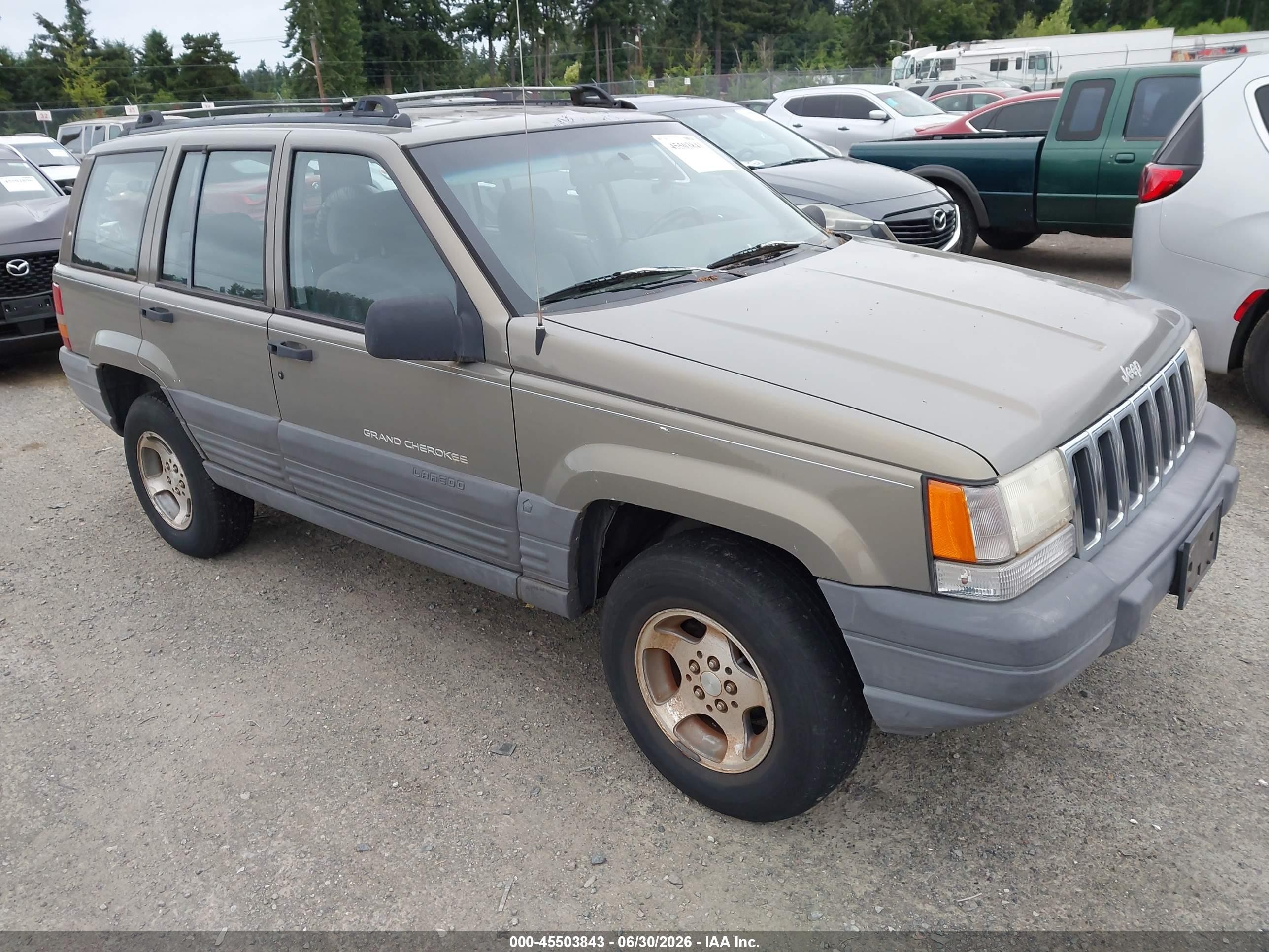 1996 Jeep Grand Cherokee Laredo Brown vin: 1J4EX58S0TC103002
