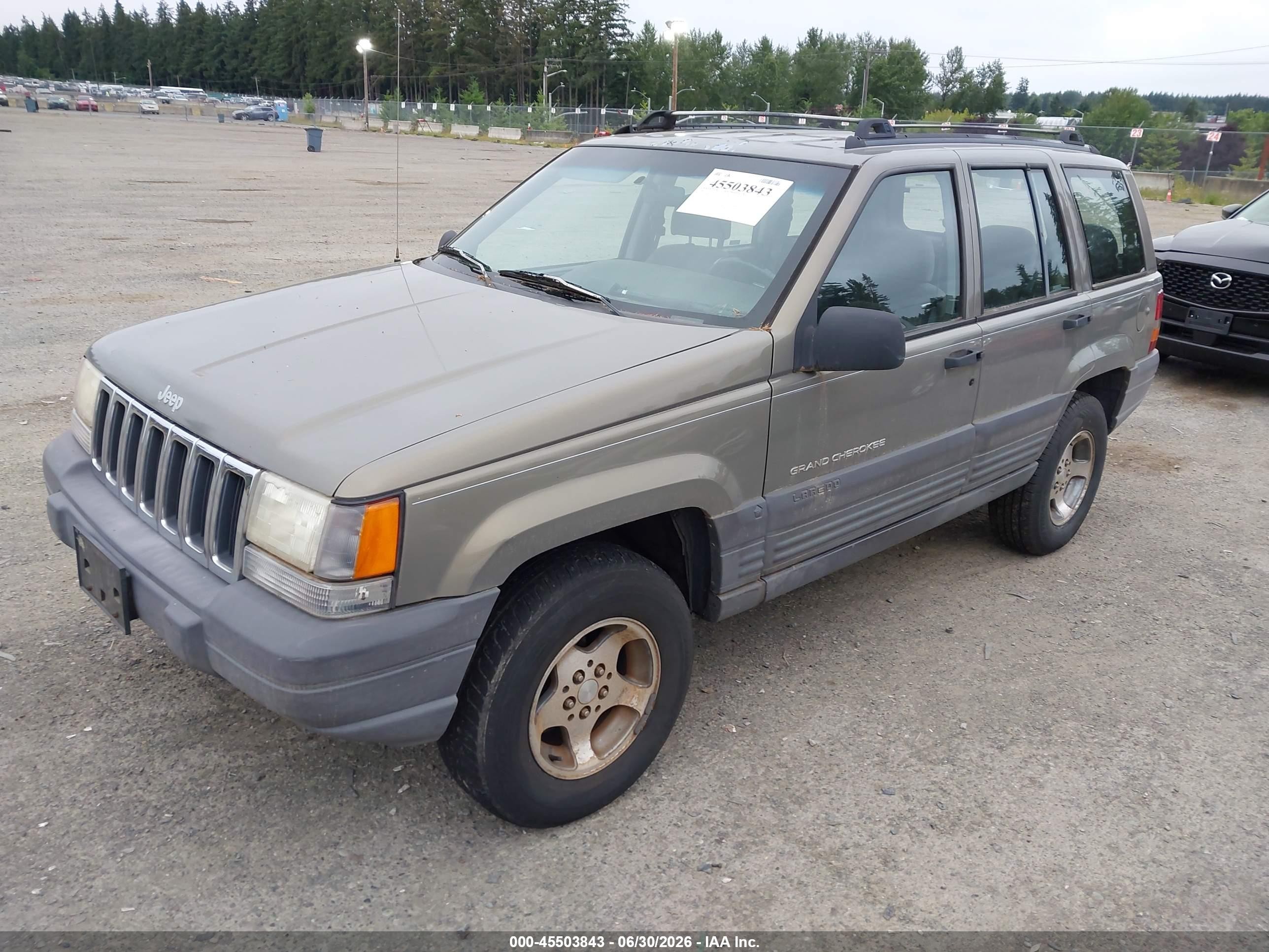 1996 Jeep Grand Cherokee Laredo Brown vin: 1J4EX58S0TC103002
