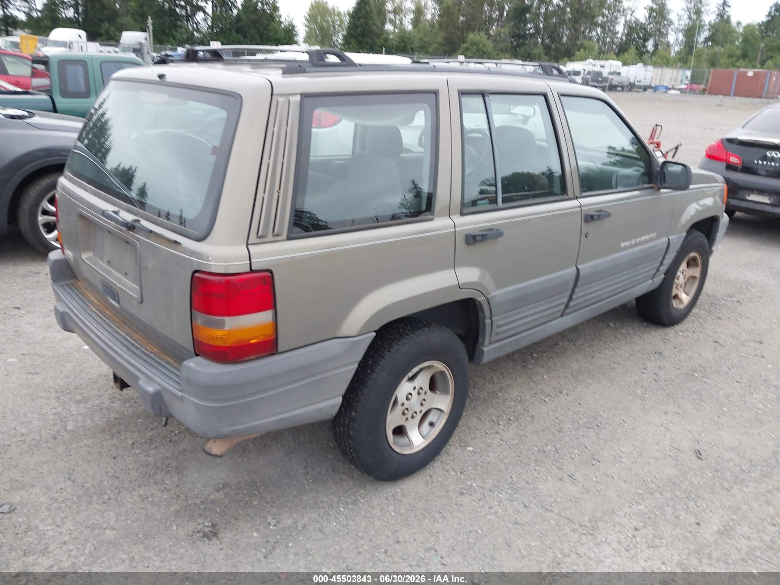 1996 Jeep Grand Cherokee Laredo Brown vin: 1J4EX58S0TC103002