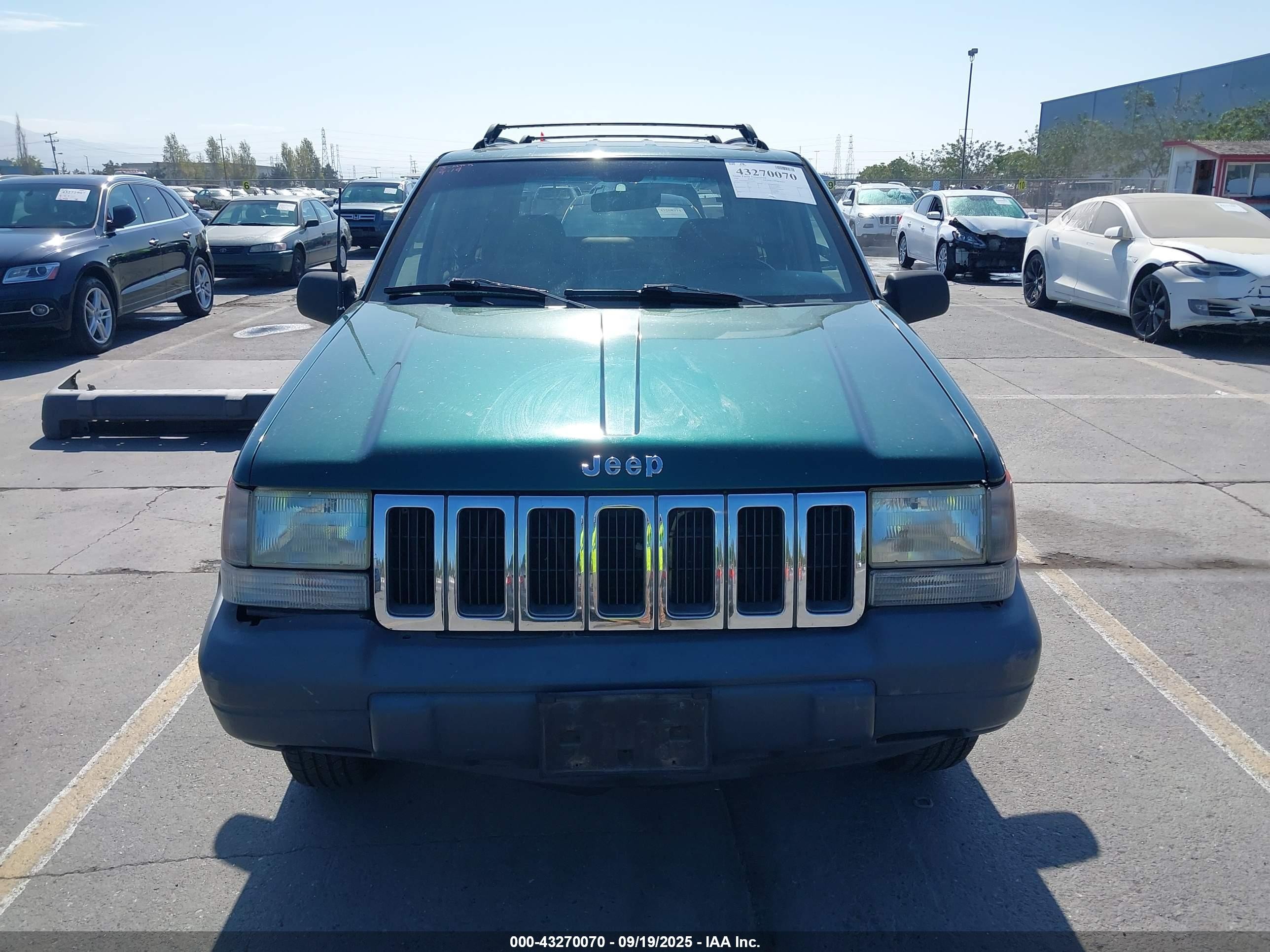 1996 Jeep Grand Cherokee Laredo Green vin: 1J4EZ58S2TC117297
