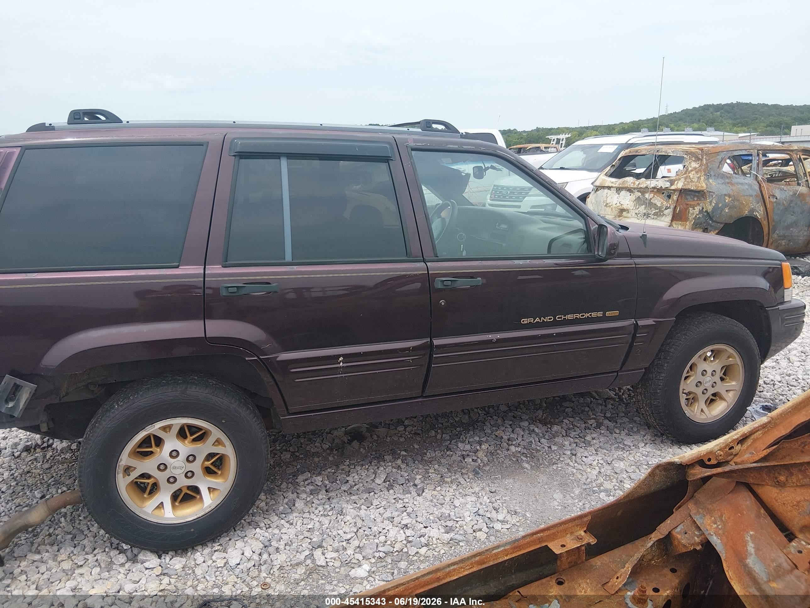 1996 Jeep Grand Cherokee Limited Бордовый vin: 1J4EZ78Y1TC122054