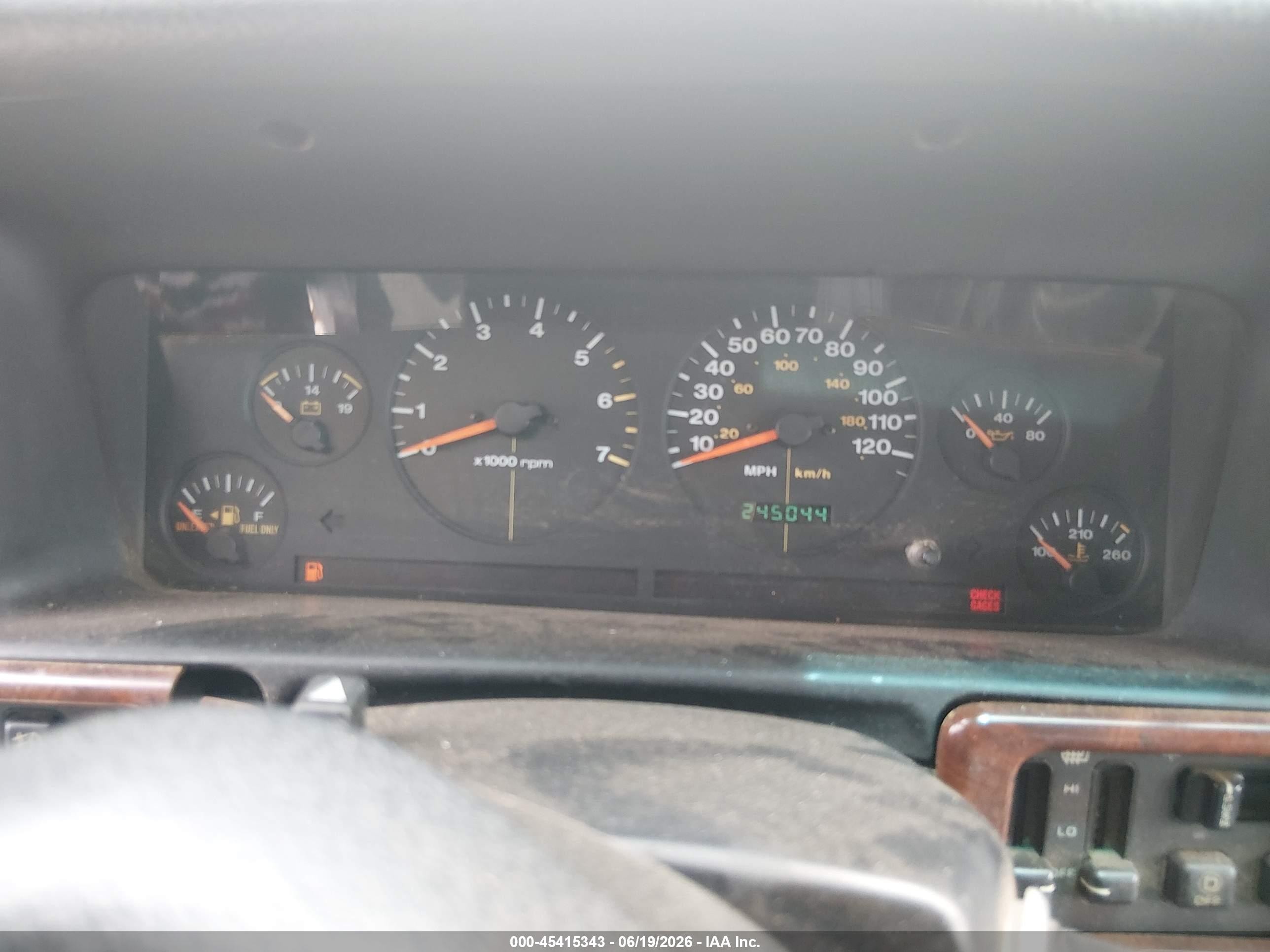 1996 Jeep Grand Cherokee Limited Бордовый vin: 1J4EZ78Y1TC122054