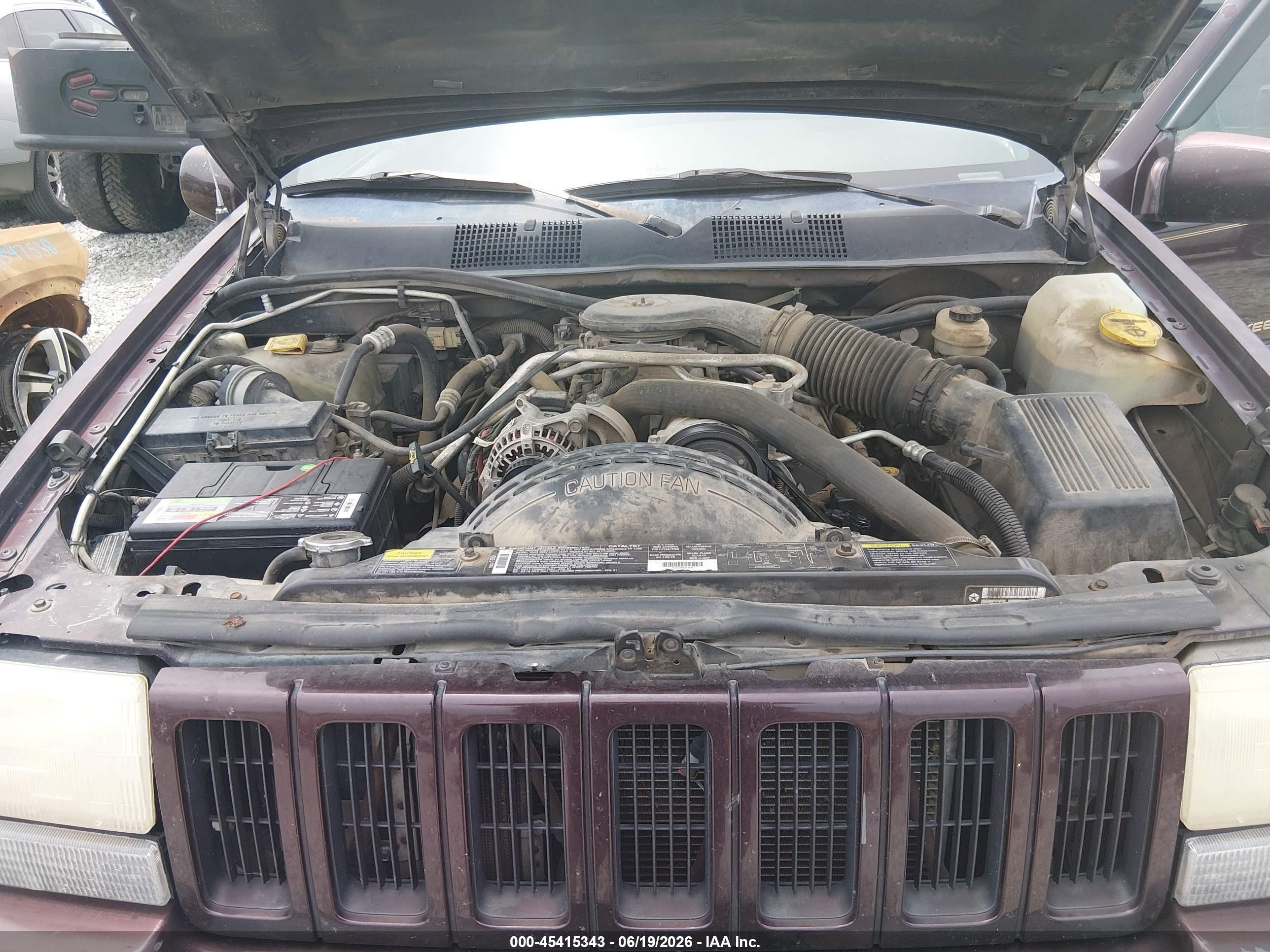 1996 Jeep Grand Cherokee Limited Бордовый vin: 1J4EZ78Y1TC122054