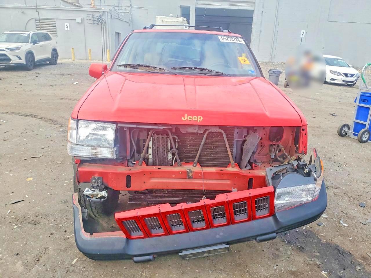 1996 Jeep Grand Cherokee Limited Red vin: 1J4EZ78Y9TC105714