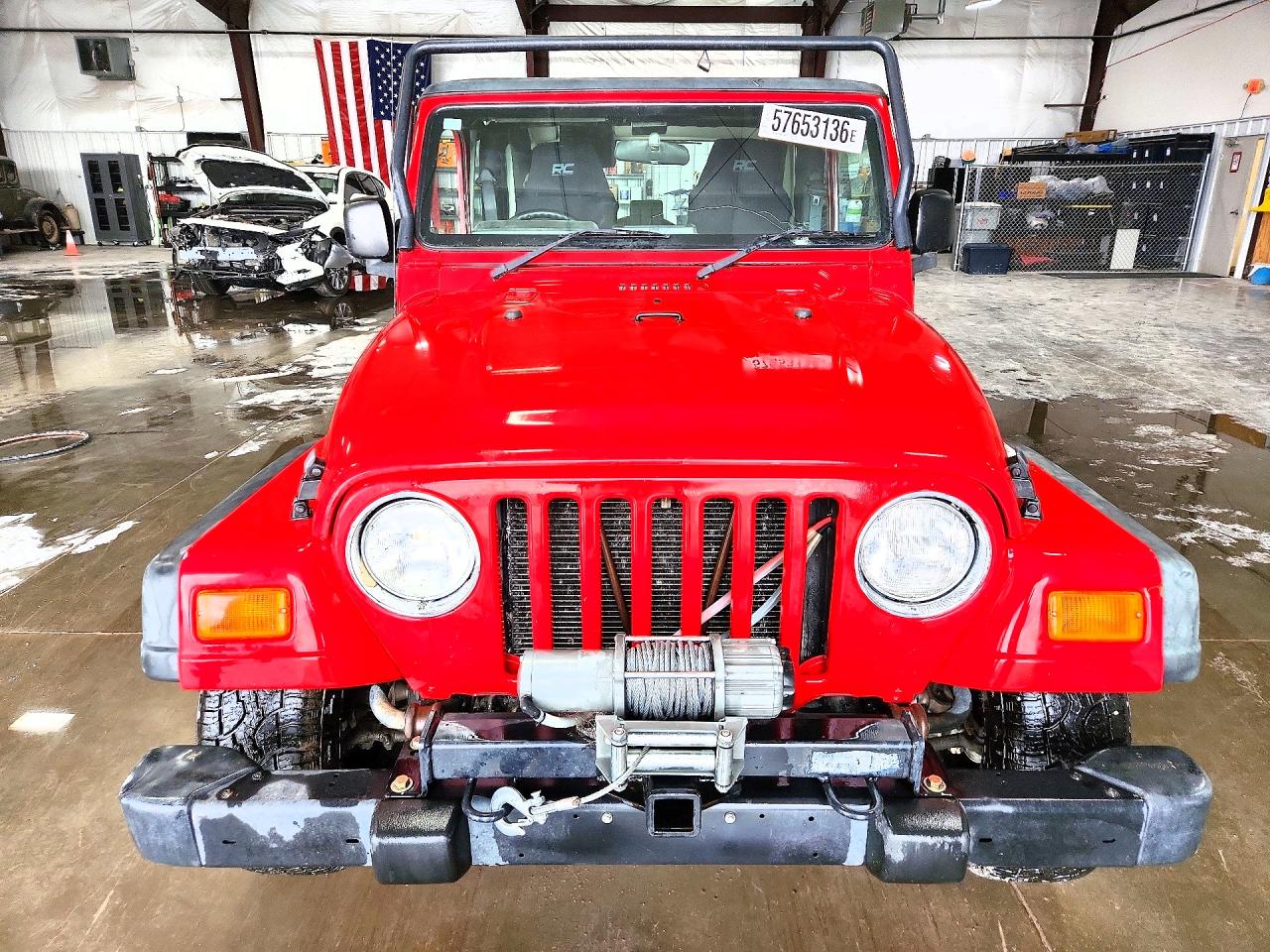 2003 Jeep Wrangler / Tj Sport Красный vin: 1J4F449S03P336490