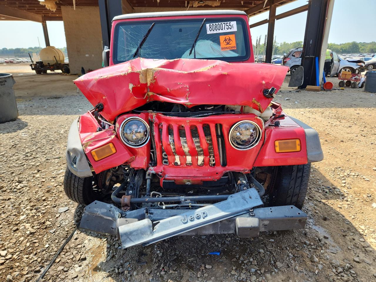 2005 Jeep Wrangler / Tj Sport Красный vin: 1J4F449S25P328328